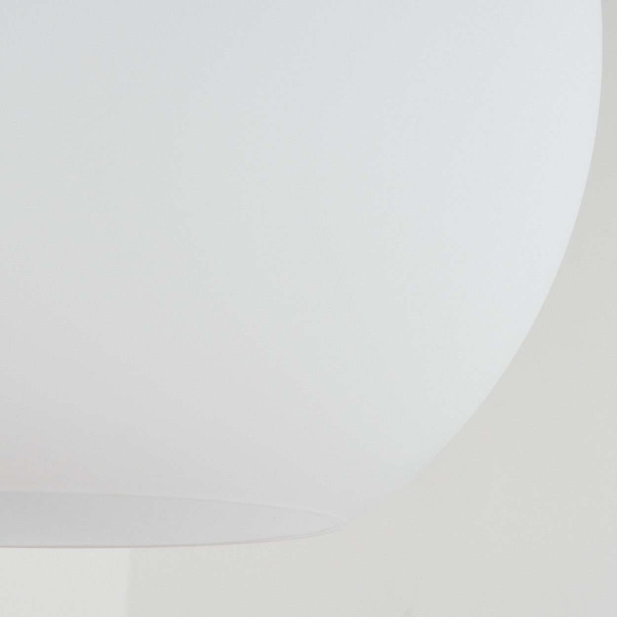 hofstein Hängeleuchte ohne Schwarz/Messingfarben/Weiß, in Metall/Glas Hängelampe Schirm Echtglas mit Leuchtmittel, aus »Placa« (38cm), E27