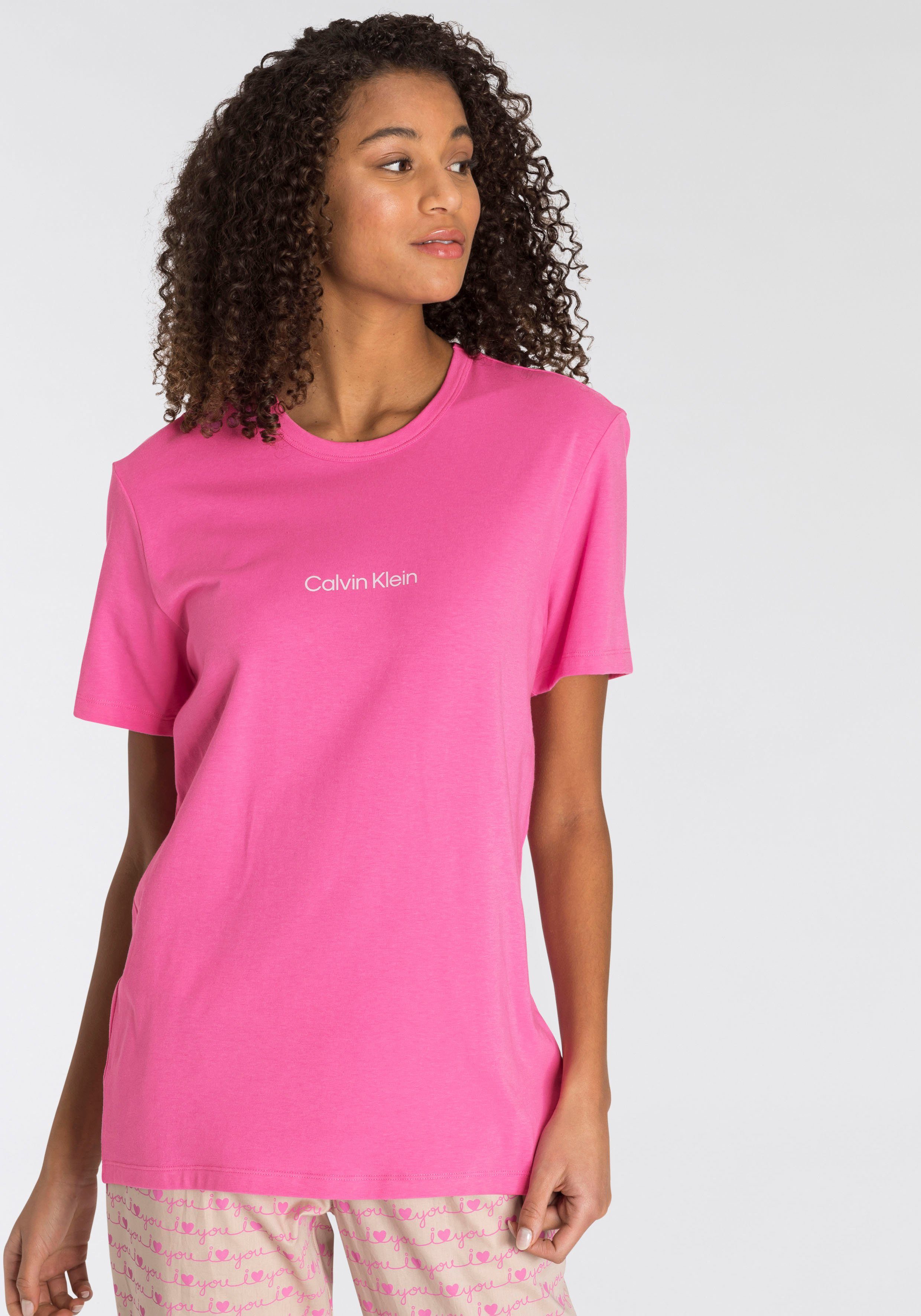 Damen Shirts Calvin Klein T-Shirt mit Logoschriftzug