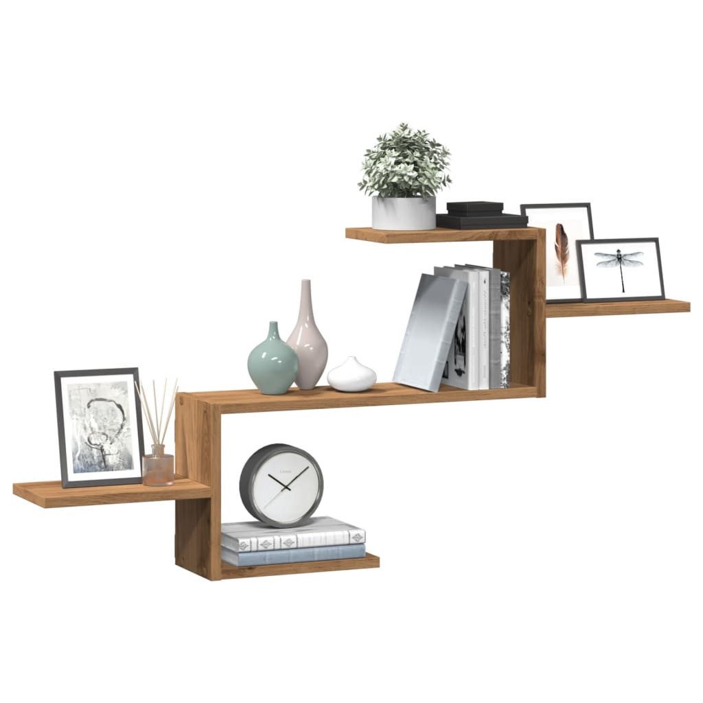 vidaXL Regal Wandregal Artisan-Eiche 104x15x49 cm günstig online kaufen