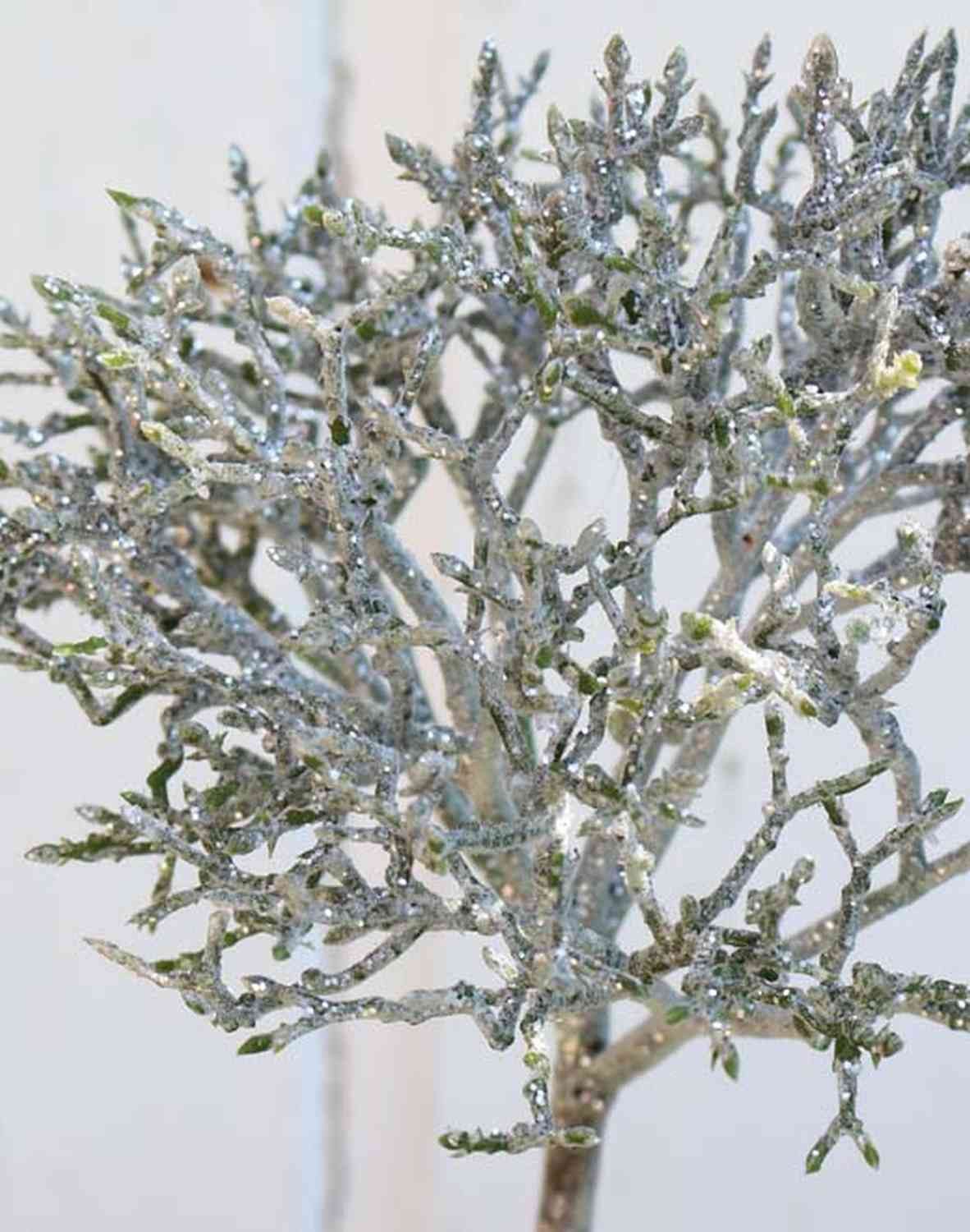 Kunstzweig Künstlicher Korallenzweig Nadina, Glitzer, Silber-braun, 45cm Koralle, artplants, Höhe 45.0 cm