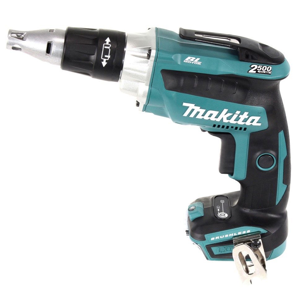 Makita Akku-Magazinschrauber DFS 250 RM1J Akku Trockenbauschrauber 18 V Brushless + 1x Akku 4,0 Ah