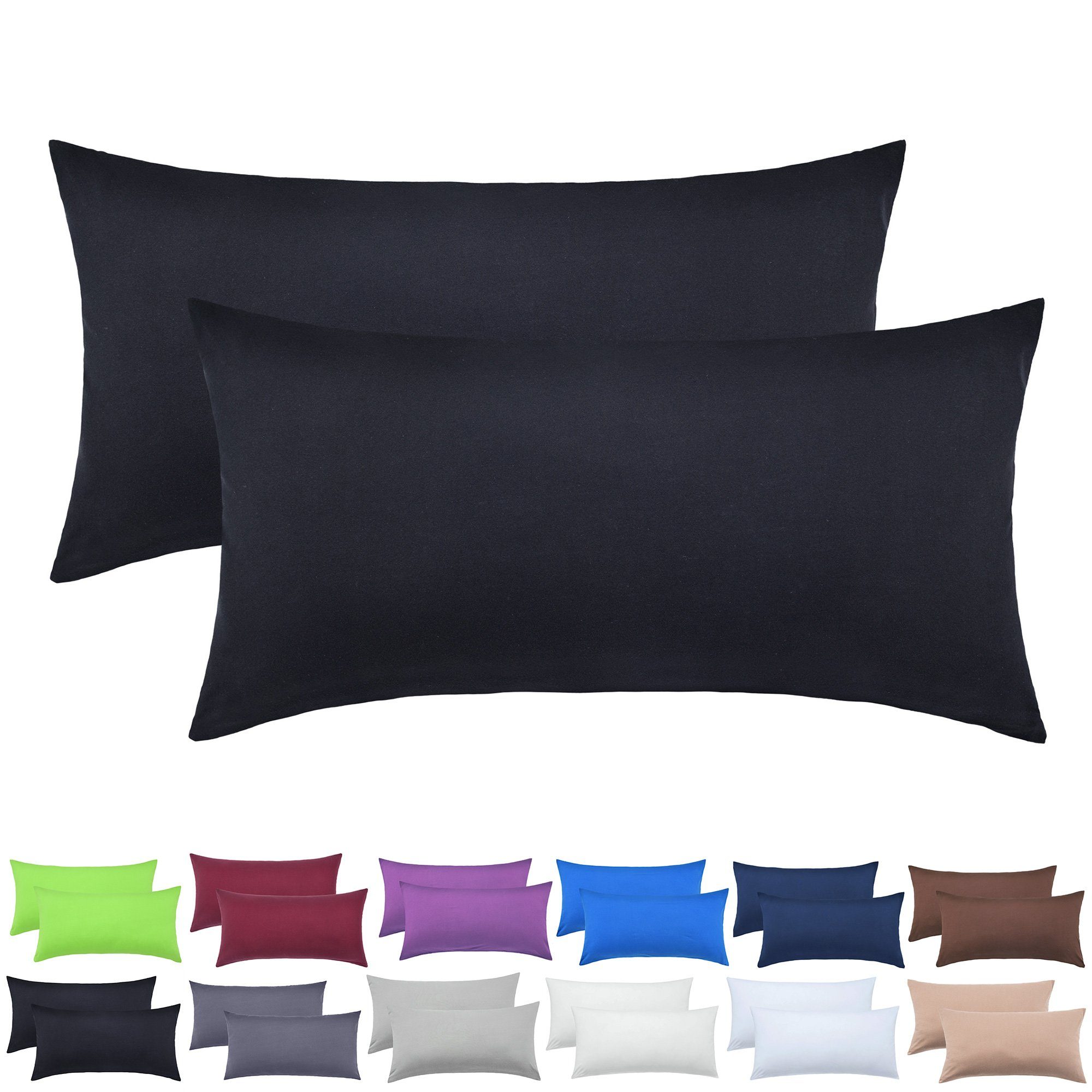 NatureMark Kissenbezüge 2er Pack Jersey Kissenbezug günstig online kaufen
