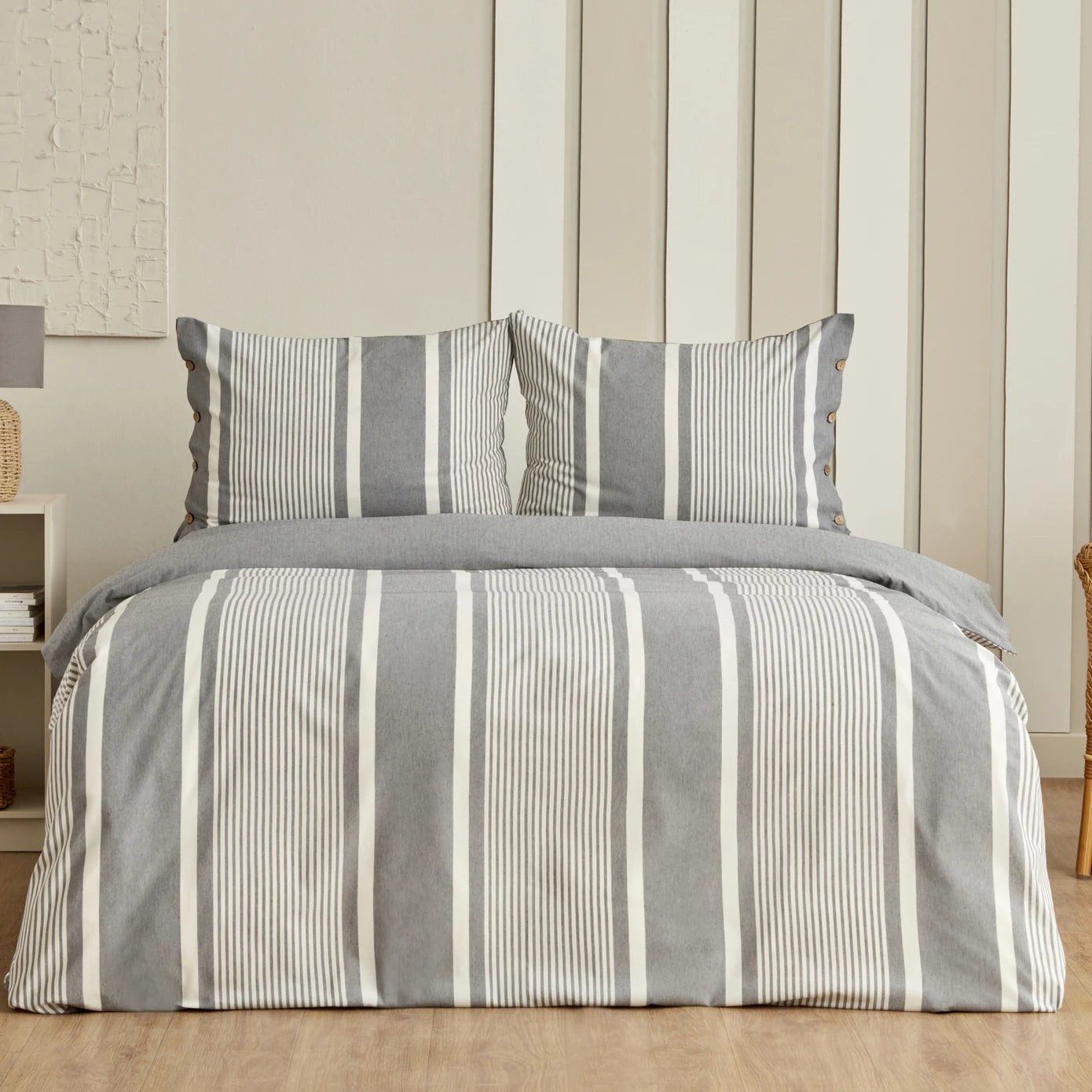 Karaca Bettwäsche Fennel Doppelbett-Bettwäsche-Set mit Färbetechnologie günstig online kaufen