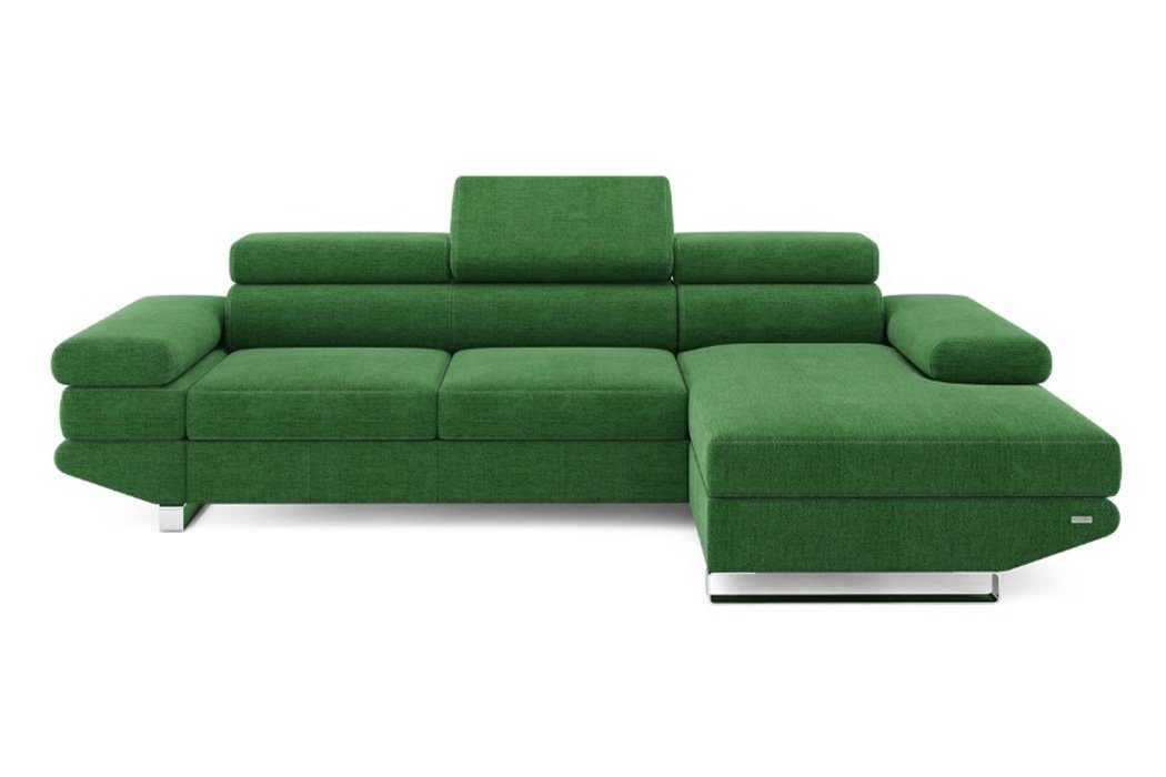 Grün Design Polster Textil, Ecksofa Eck Stoff JVmoebel in Made Couch Ecksofa Europe Sofa Couch L-Form
