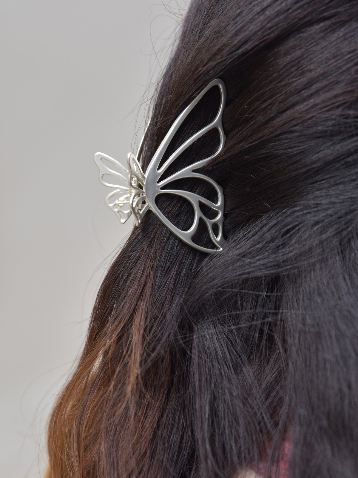 1-tlg., Haarklammer Silber styleBREAKER Haarklammer, Schmetterling