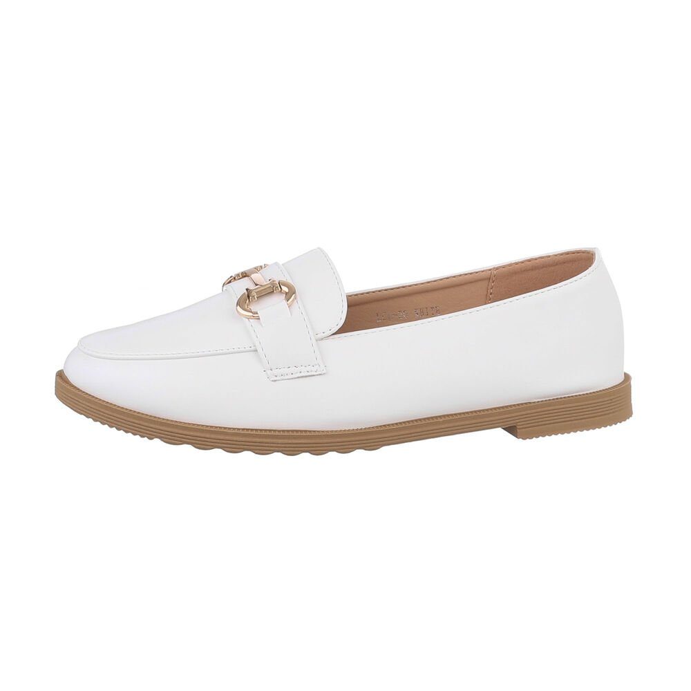 Damen Mokassins Freizeit Slipper