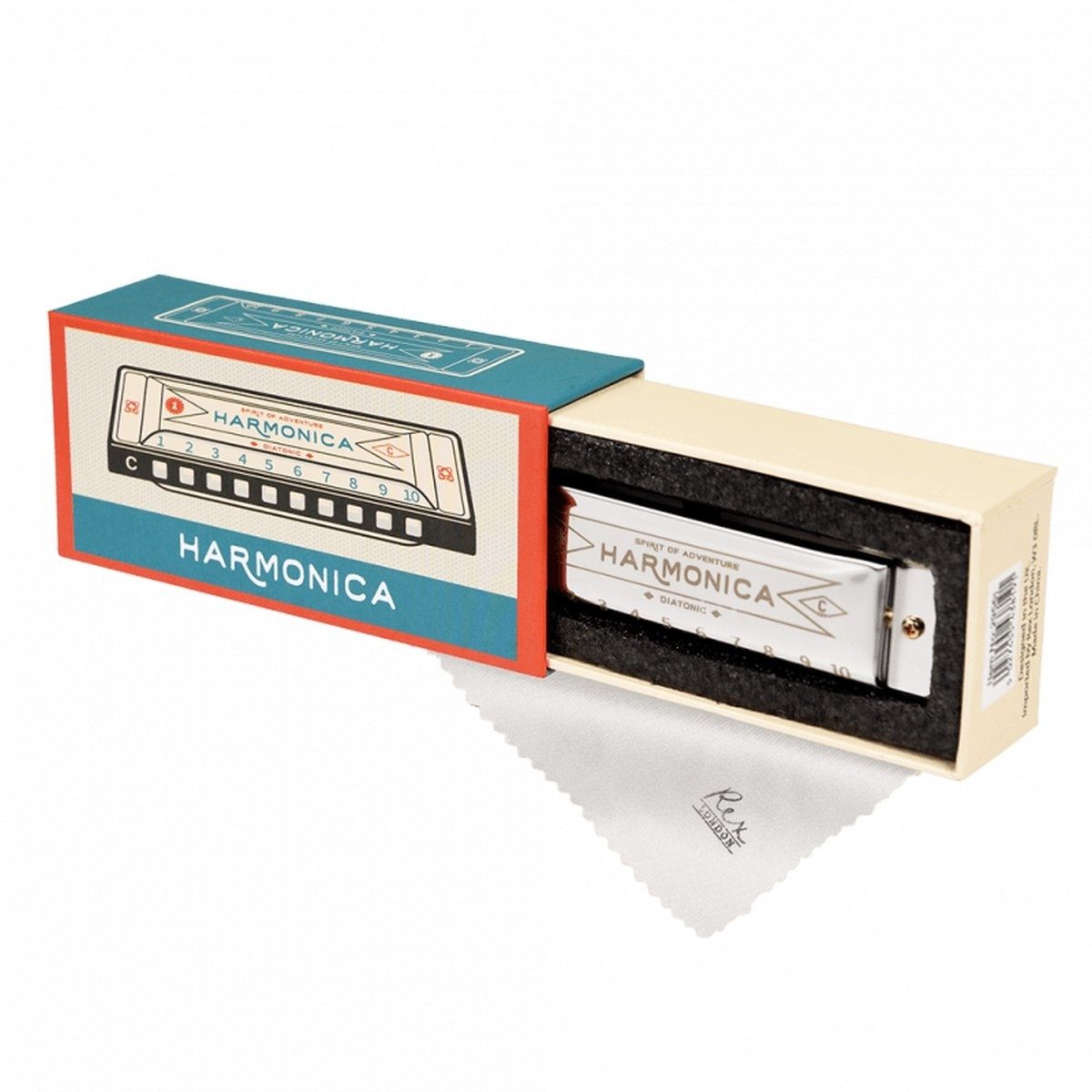 Rex London Mundharmonika Mundharmonica Spirit Of Adventure 10,5cm Musikinstrument