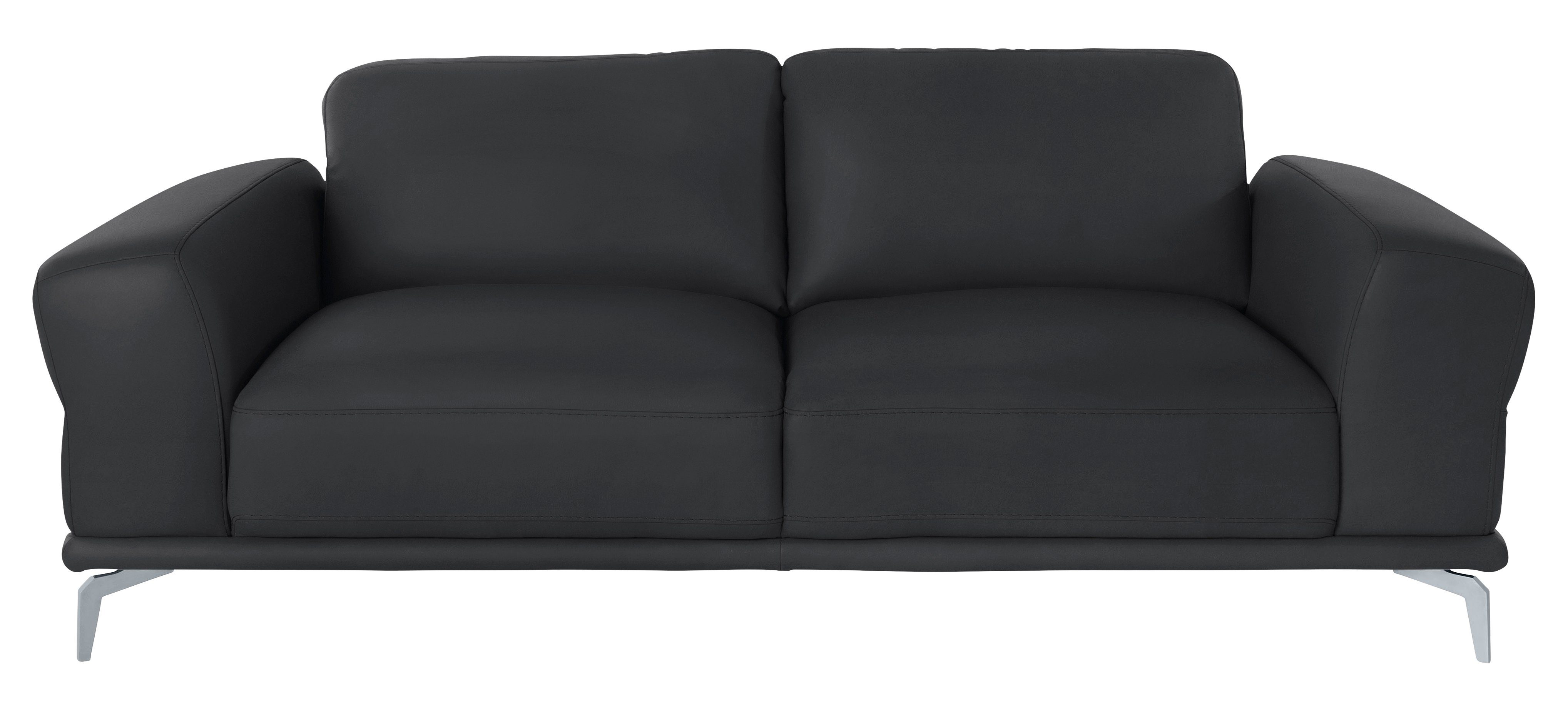 W.SCHILLIG 2,5-Sitzer montanaa Design Sofa mit erstklassigem Sitzkomfort, Federkern, mit Metallfüßen in Silber matt, Breite 212 cm