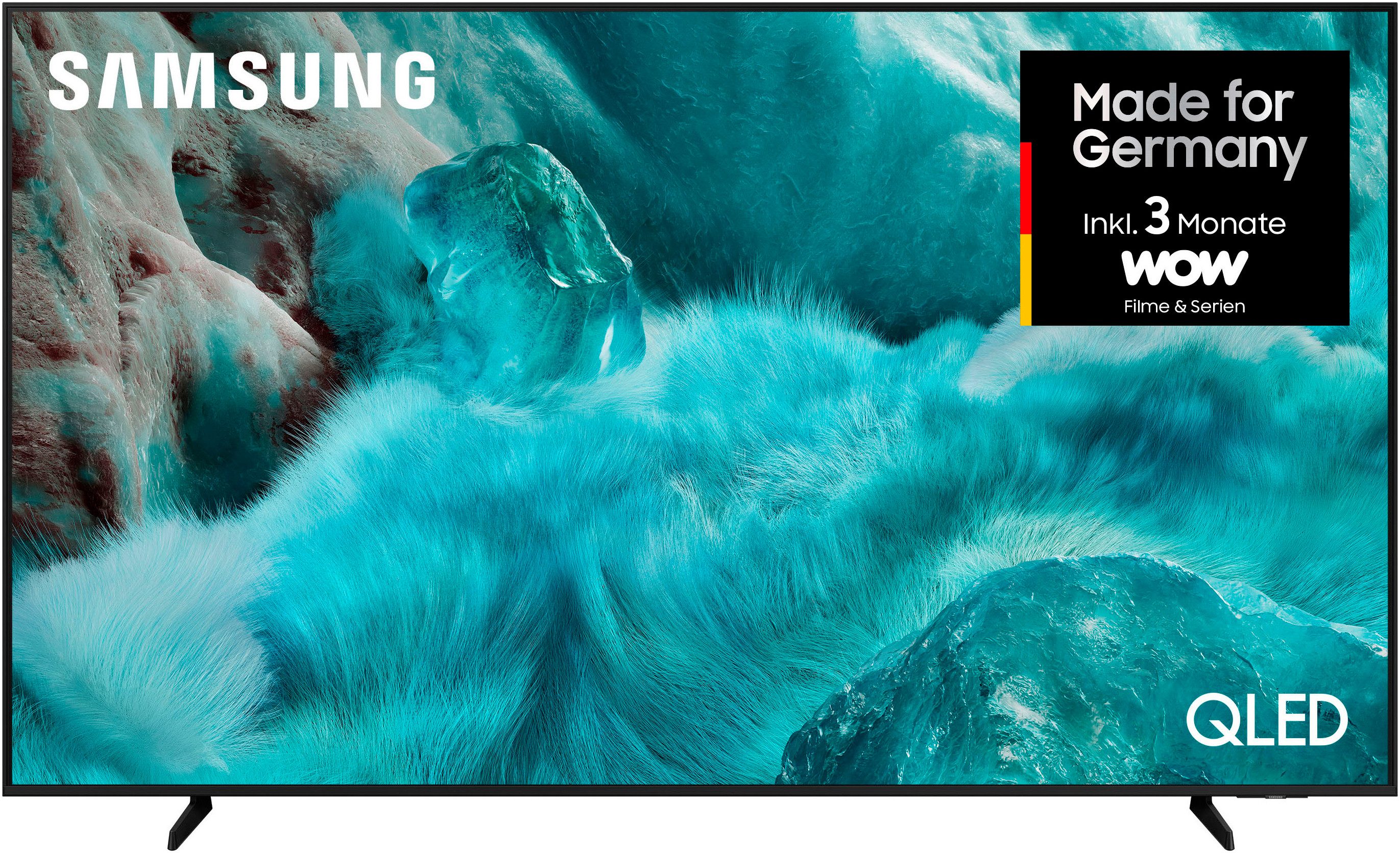 Samsung GQ65Q7F2AU QLED-Fernseher (163 cm/65 Zoll, 4K Ultra HD, Smart-TV, Quantum HDR, Knox Security, Art Store, 3D Sound, Gaming Hub, AI TV)