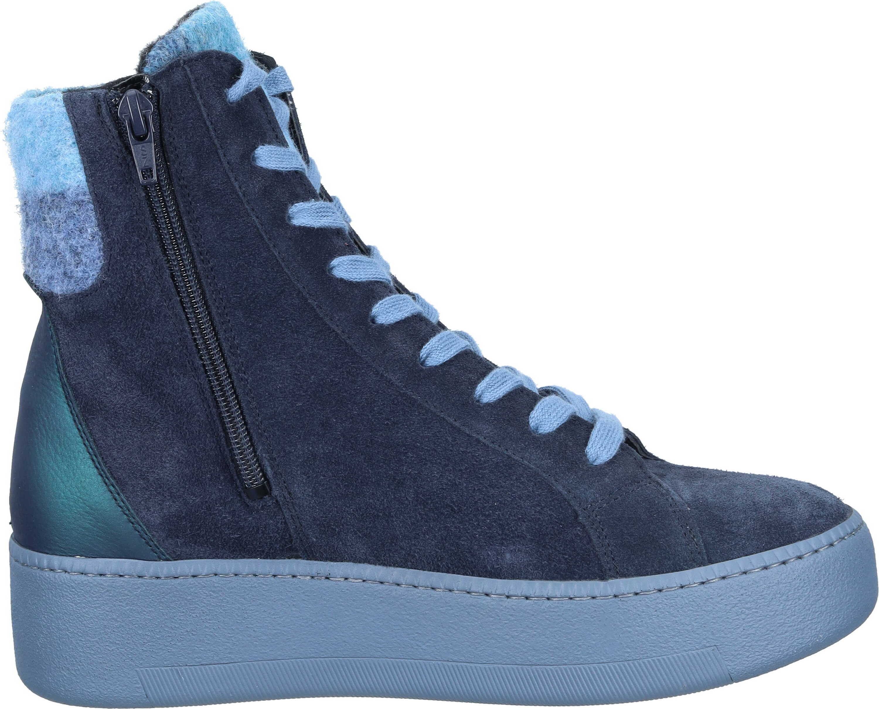 Waldläufer Stiefeletten Schnürschuh aus Veloursleder