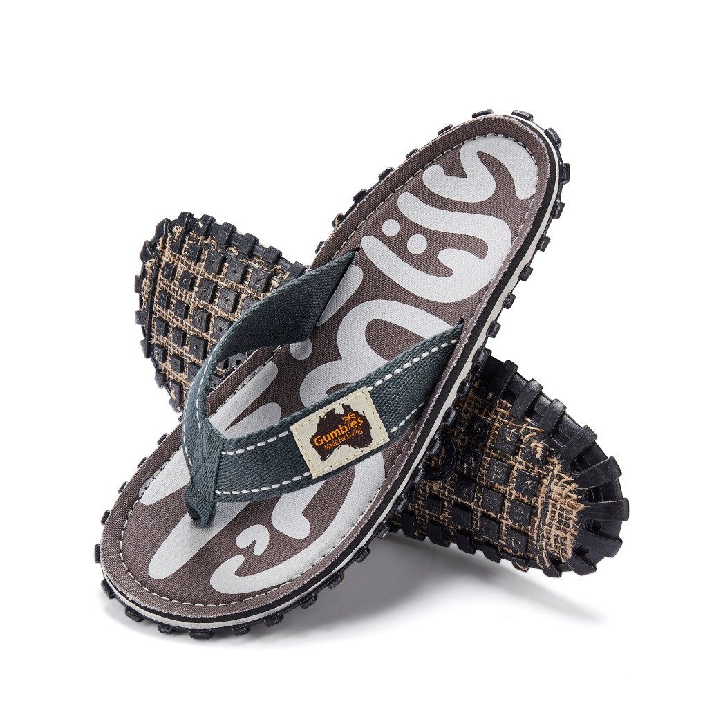 Gumbies Vegane Flip Flops - Ergonomisch geformtes Fußbett - Herren und Damen Zehentrenner Kühles & atmungsaktives Fußbett aus strapazierfähiger Canvas-Baumwolle