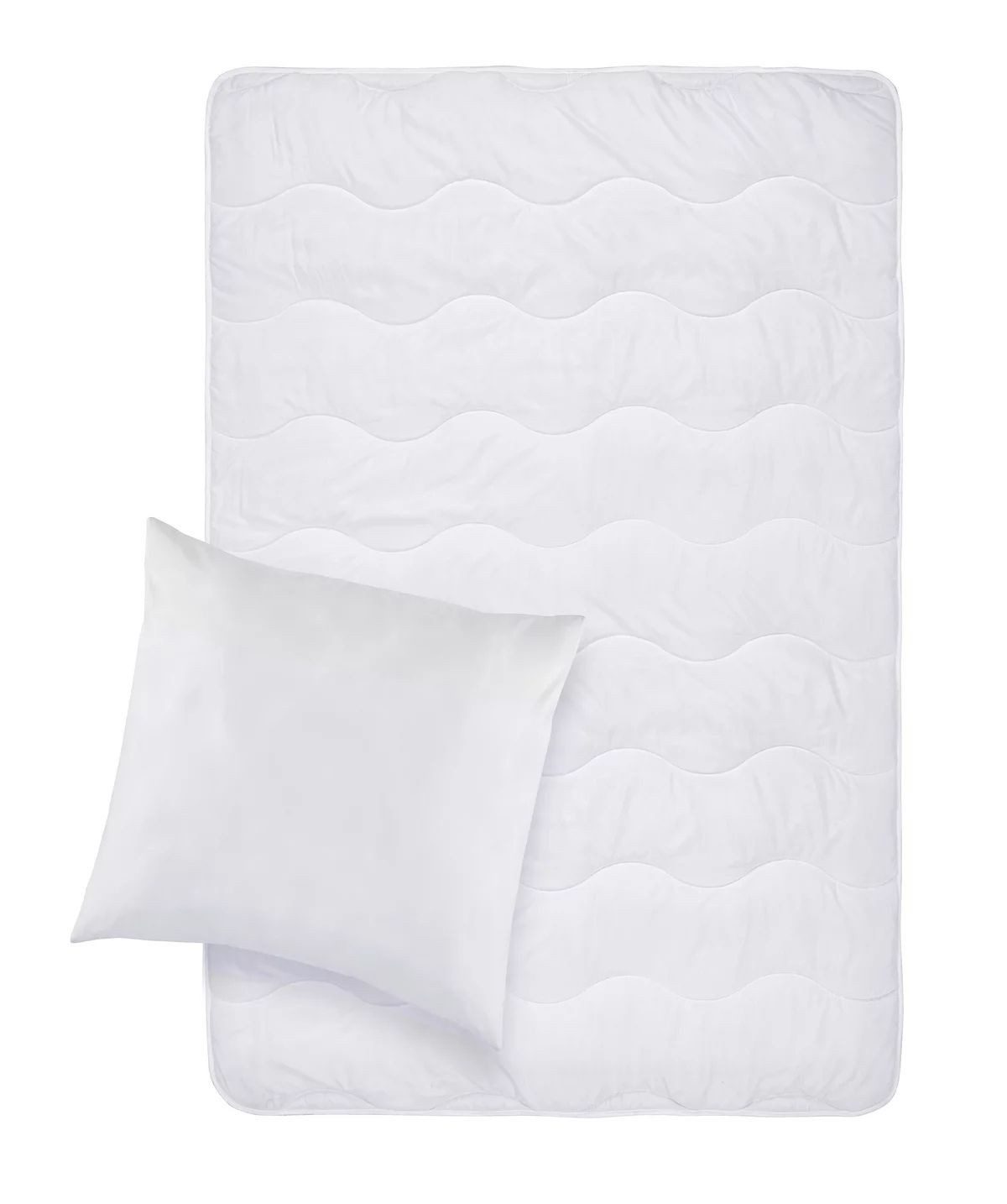 Brilliant Bettdecke + Kopfkissen Brilliant Bettenset 2-tlg. 135x200 + 80x80 cm Mikrofaser waschbar, Bettdecken-Set mit Kopfkissen