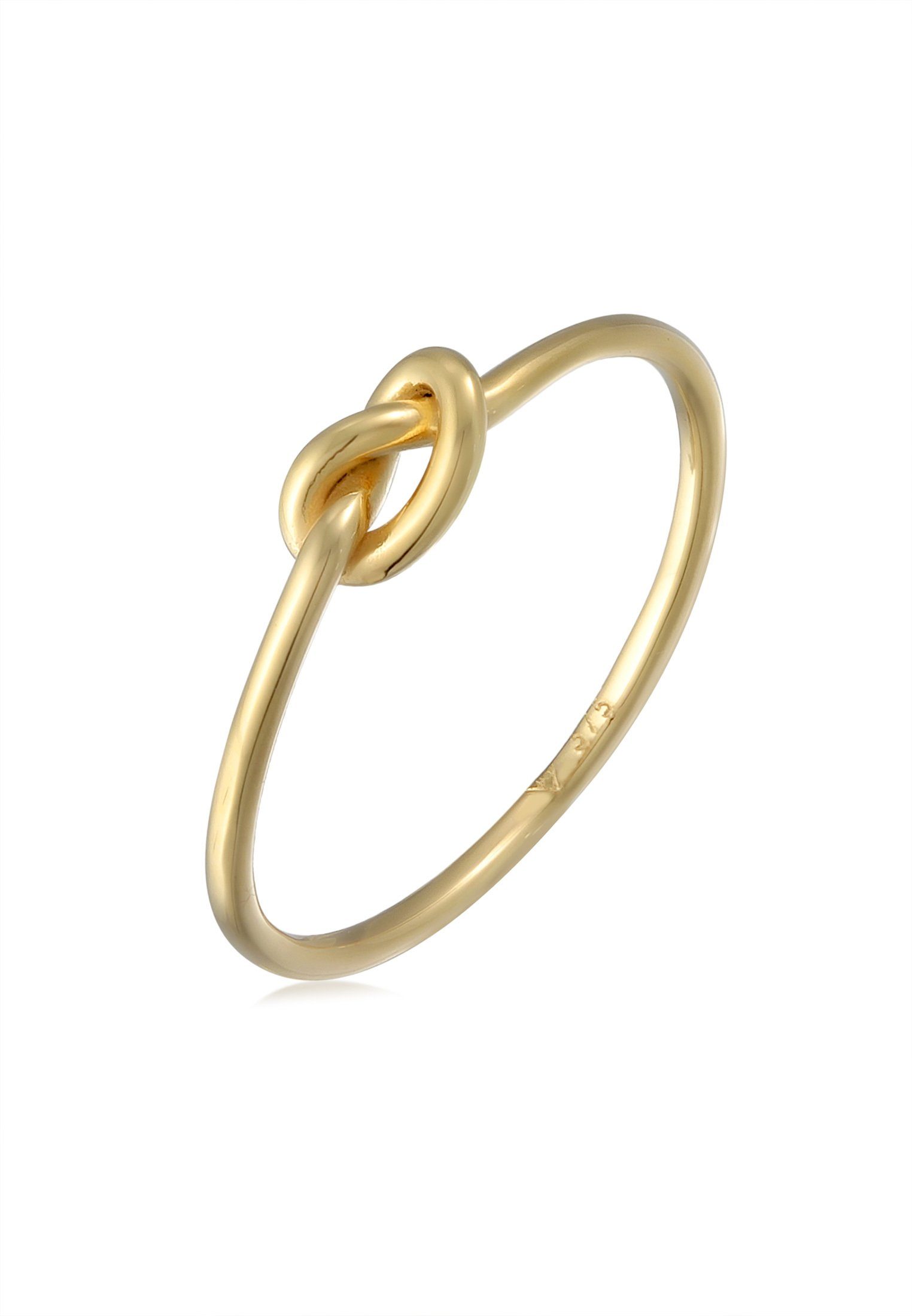Elli Premium Fingerring Knoten 375 Gelbgold, günstig online kaufen