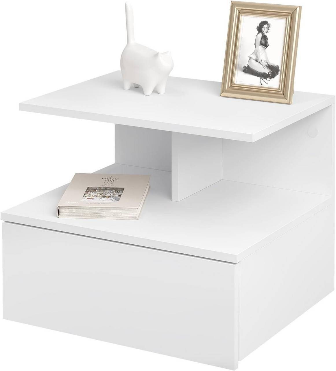 Woltu Nachttisch (1-St., Set), hängend Wandregal mit Schublade günstig online kaufen