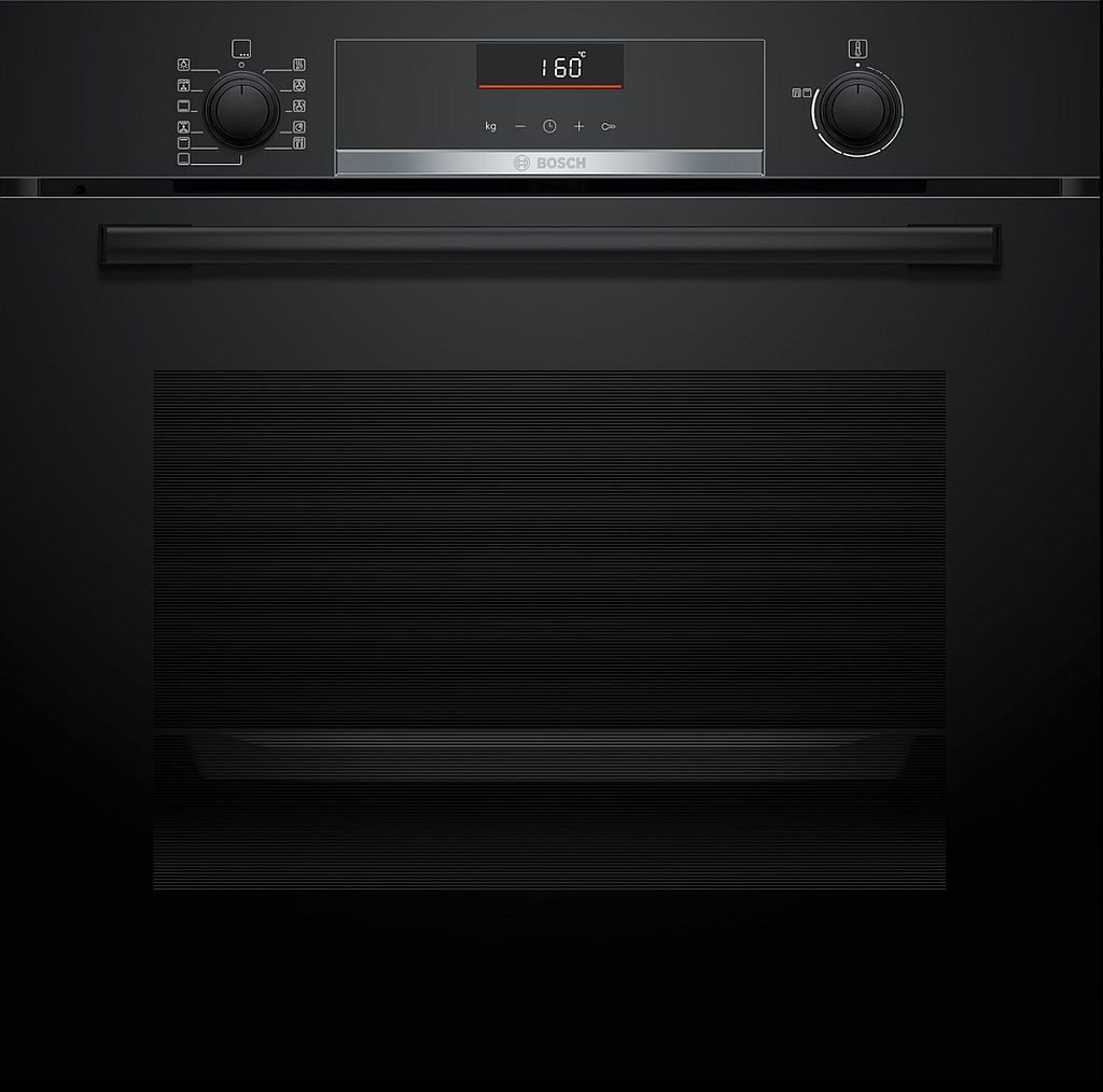 BOSCH Backofen mit Air Fry Versenkknebel und 3D-Heißluft Plus EEK A+ HBG536EB4