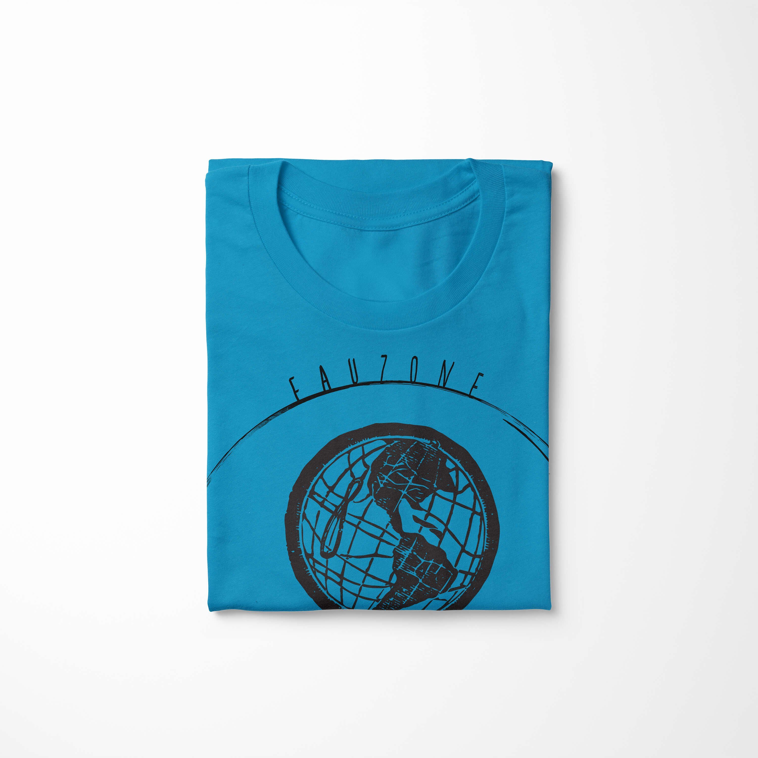 Herren Globus Vintage Art Atoll T-Shirt T-Shirt Sinus