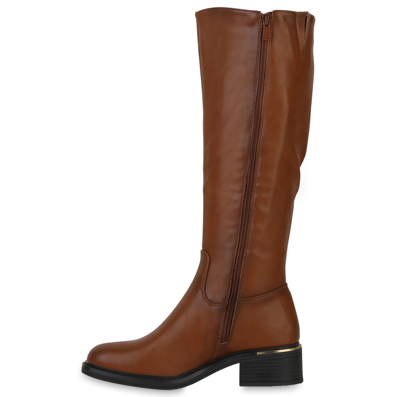 VAN HILL 840749 Stiefel Damen Leicht Gefütterte Klassische Stiefel Holzopti günstig online kaufen
