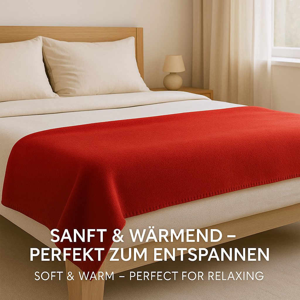 Wohndecke Betz Fleecedecke 130x170 cm 180g/m² – Weiche Wohndecke & Kuscheldecke, Betz, Leicht, wärmend & pflegeleicht