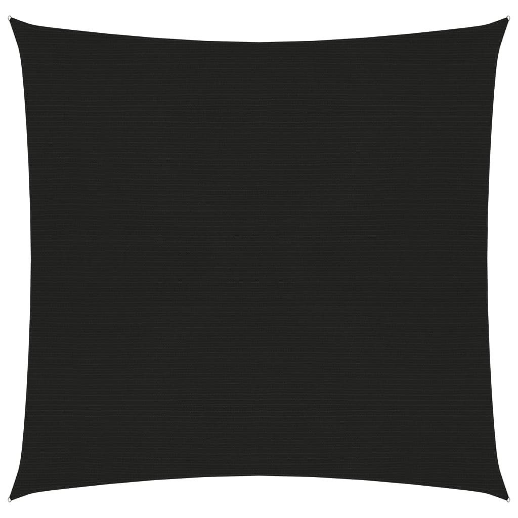 Sonnensegel Sonnensegel 160 g m² Schwarz 3,6x3,6 m HDPE Beschattung Quadrat