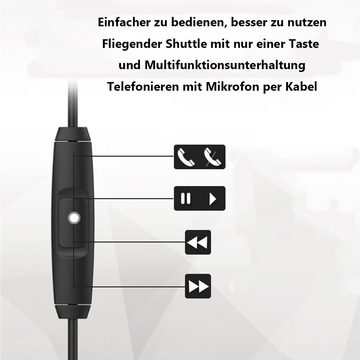 GelldG USB-C Kopfhörer, Typ C Kopfhörer im Ohr mit Mikrofon In-Ear-Kopfhörer