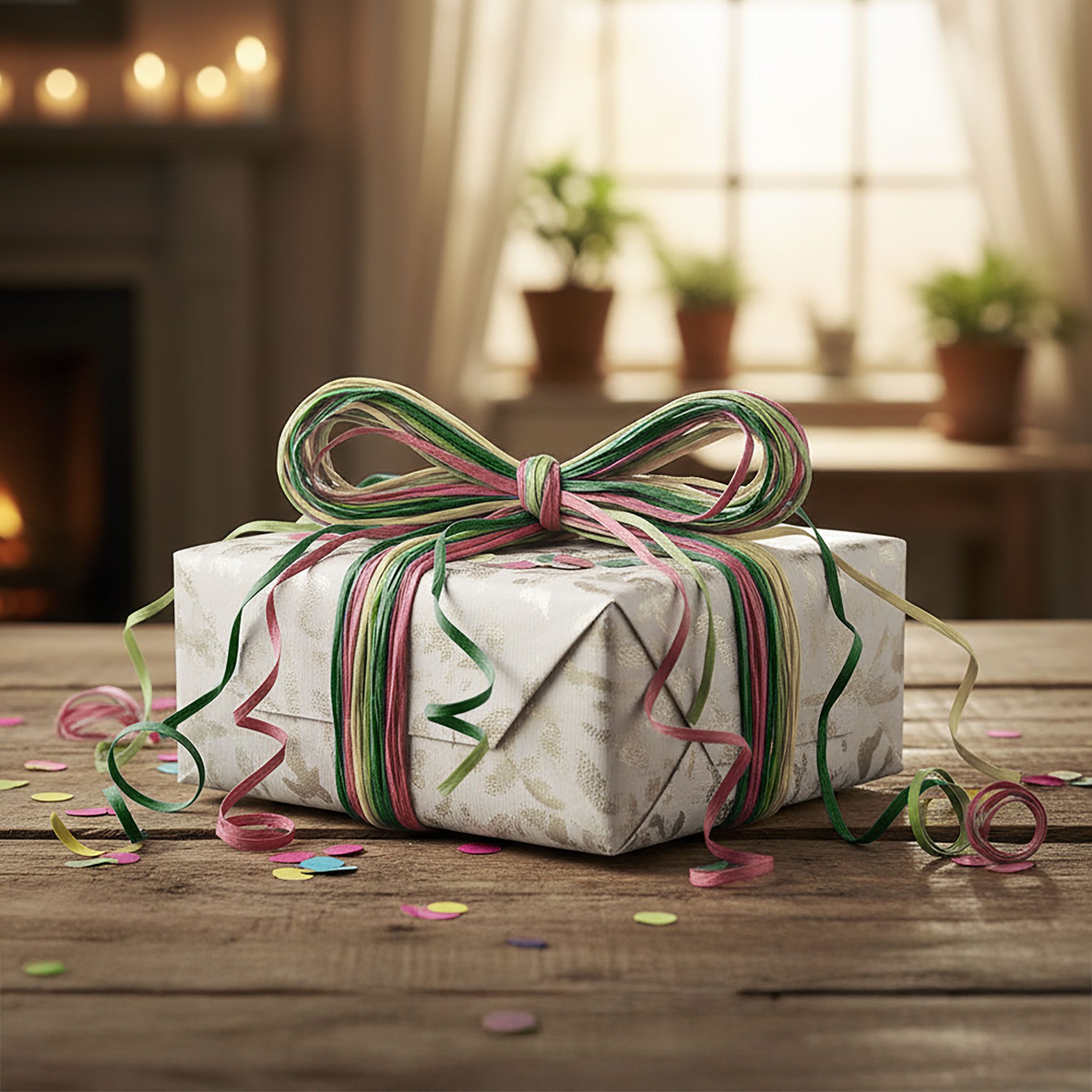 maDDma Geschenkband Raffia Papierschnur unifarben 80m Bastelschnur Geschenkband, dunkelgrau