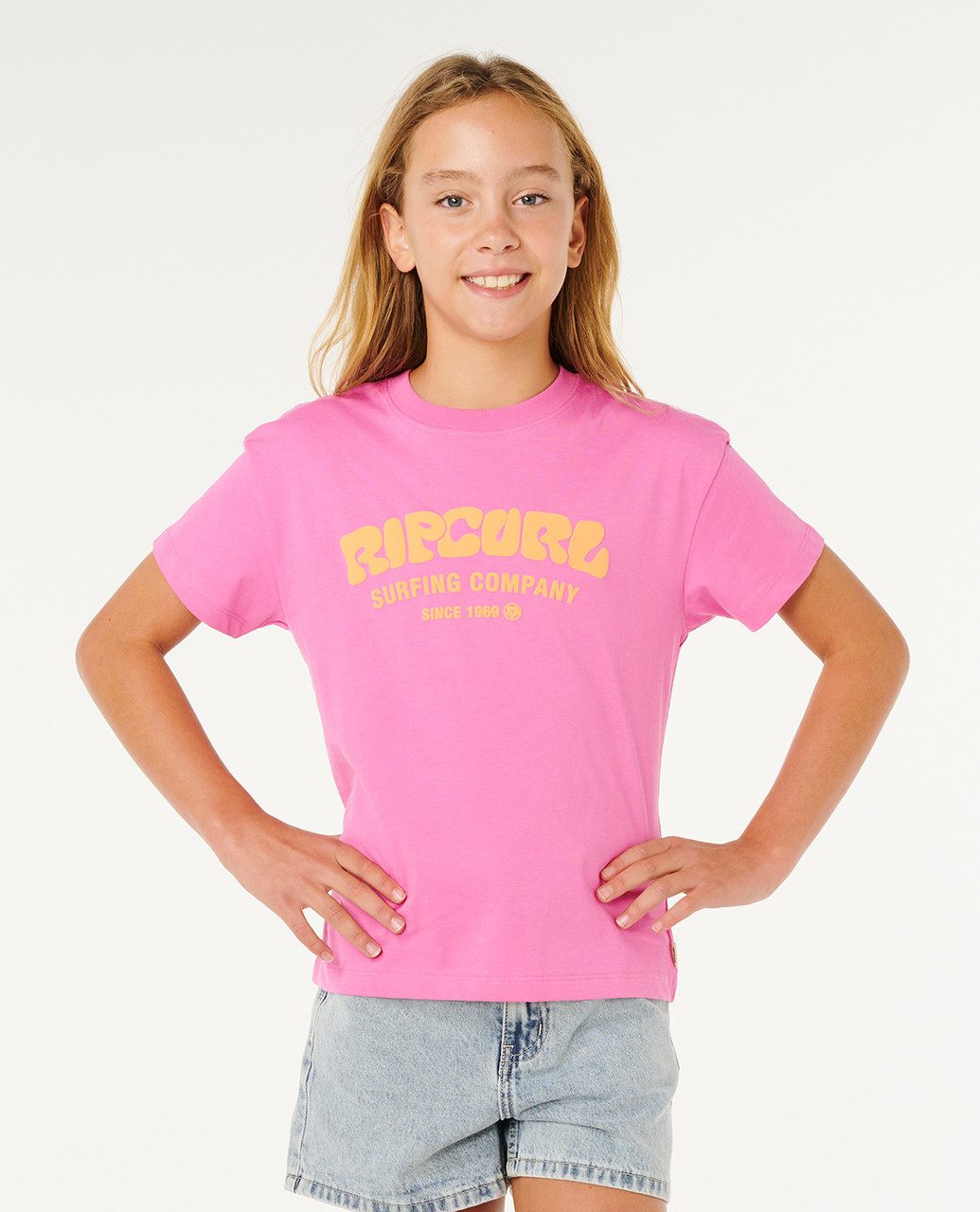 Rip Curl Print-Shirt Surf Puff Relaxed T-Shirt für Mädchen