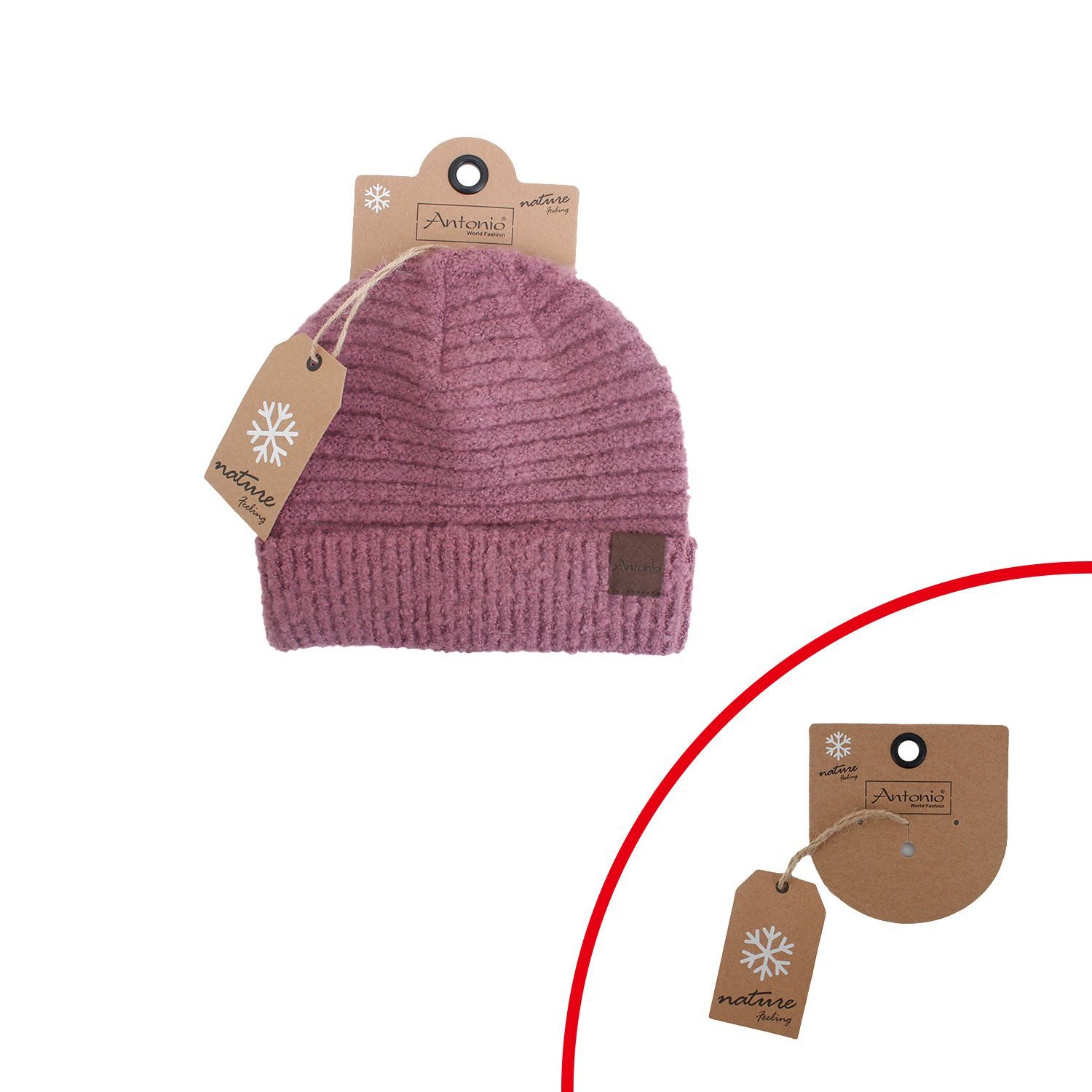 Antonio Strickmütze Antonio Winter Damen Mütze Beanie Bouclé Beere Beanie ( günstig online kaufen