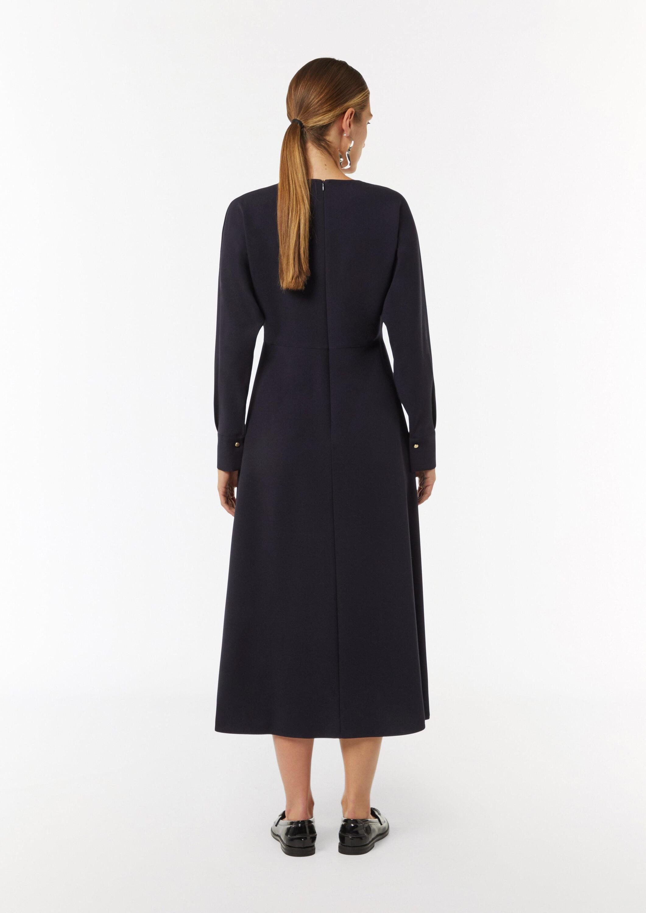 comma Midikleid Kleid Stilvolles Midikleid mit Fledermausärmeln