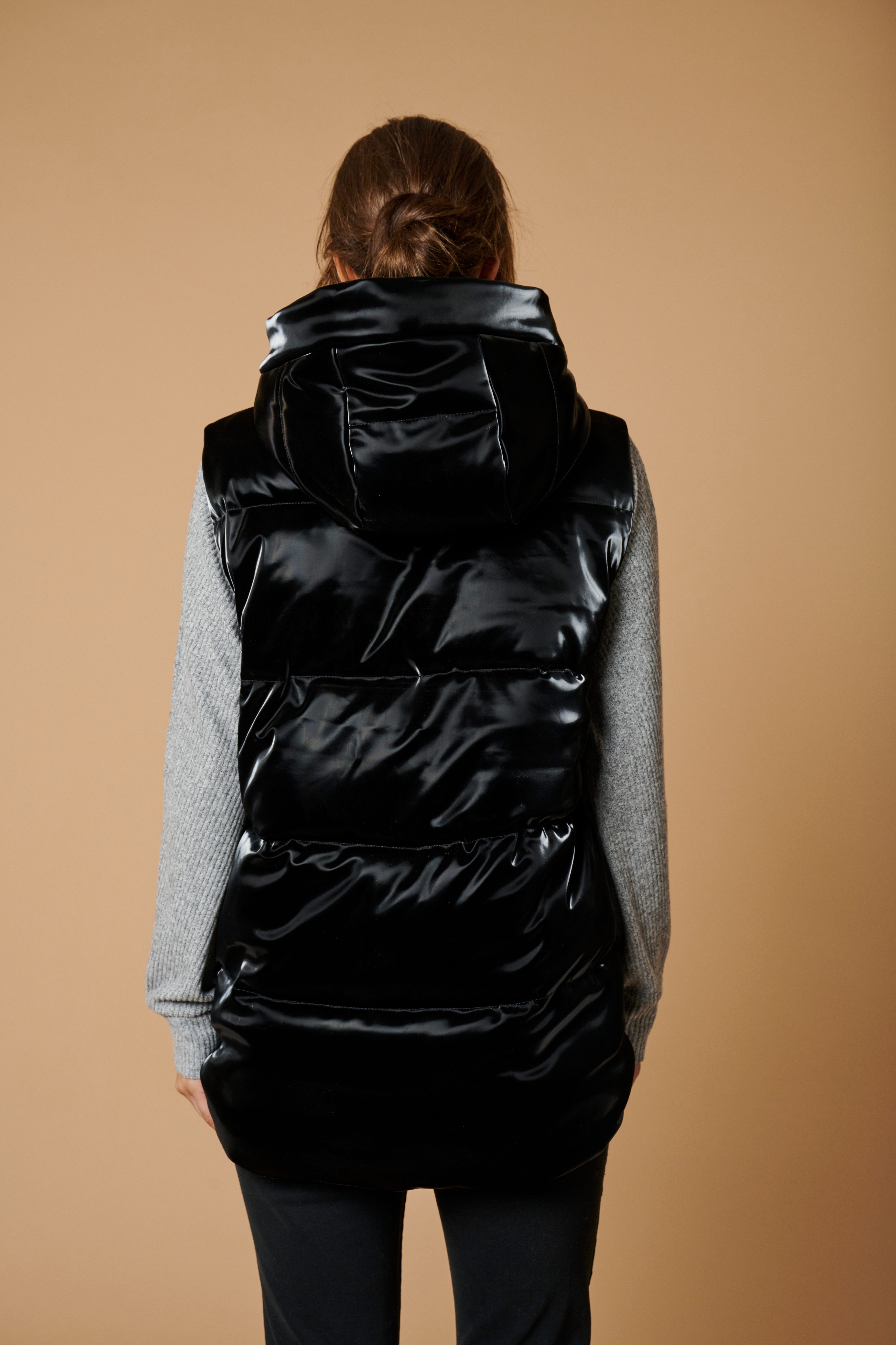ZABAIONE Steppweste Vest Gl44ossy mit Glanz-Effekt günstig online kaufen