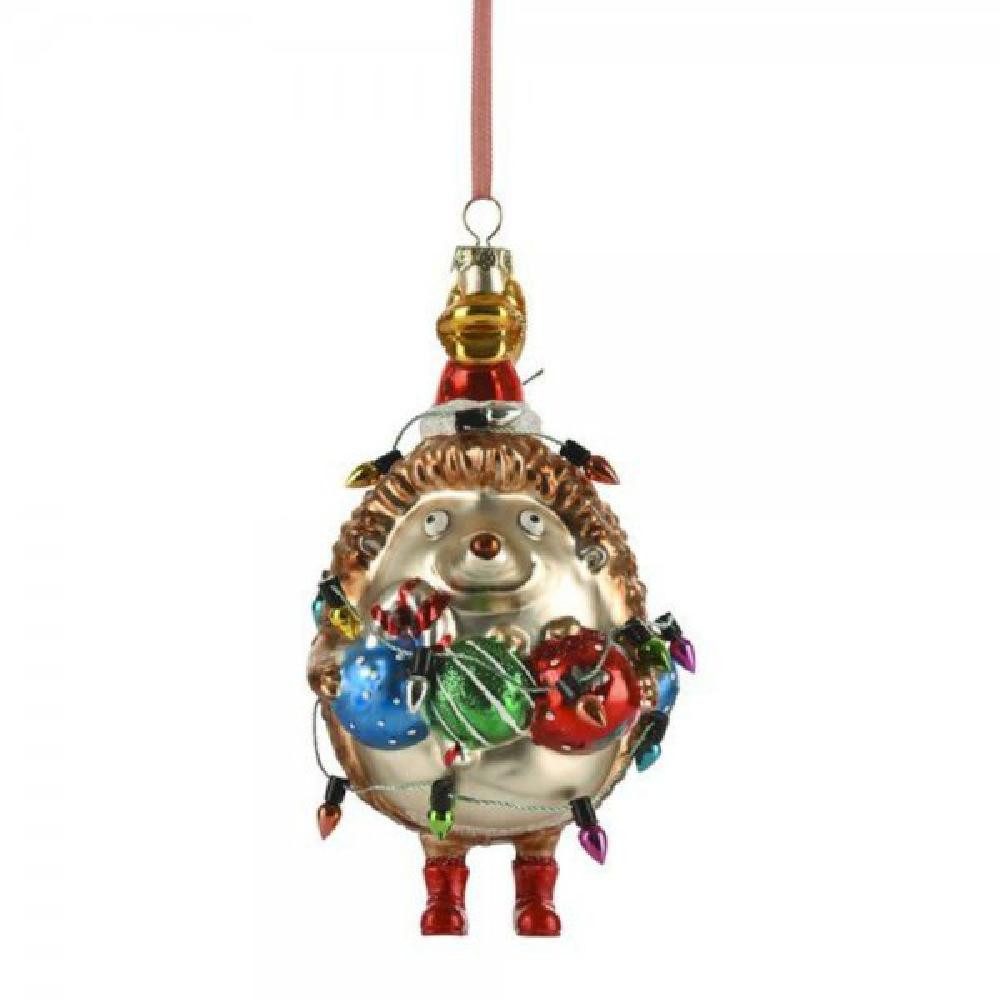 Giftcompany Weihnachtsbaumkugel Christbaumschmuck Igel Mit Lichterkette