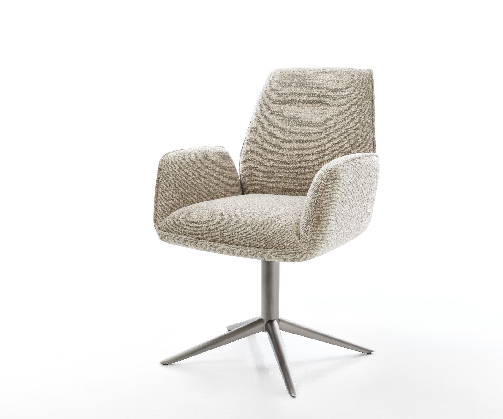 DELIFE Polsterstuhl Zoa-Flex, Fußkreuz Graphit Webstoff günstig online kaufen