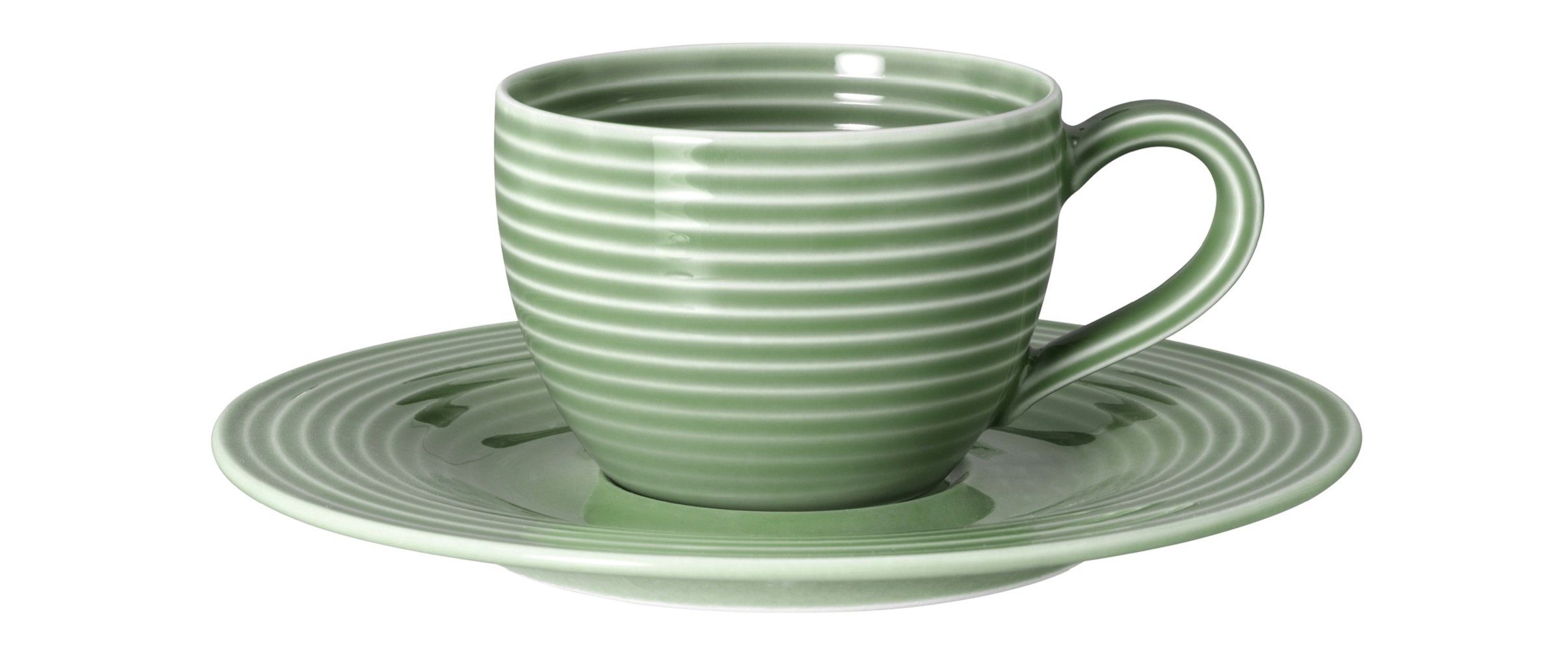 Seltmann Weiden Espressotasse Seltmann Weiden Beat Salbeigrün Espressoobertasse 0,11l, Porzellan