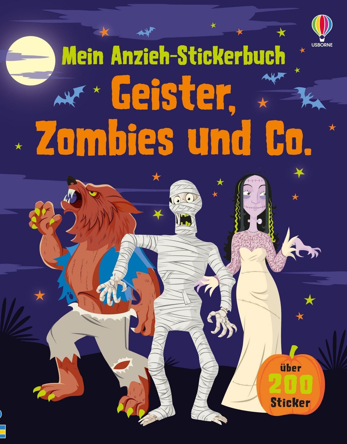 Mein Anzieh-Stickerbuch: Geister, Zombies und Co. / Louie Stowell