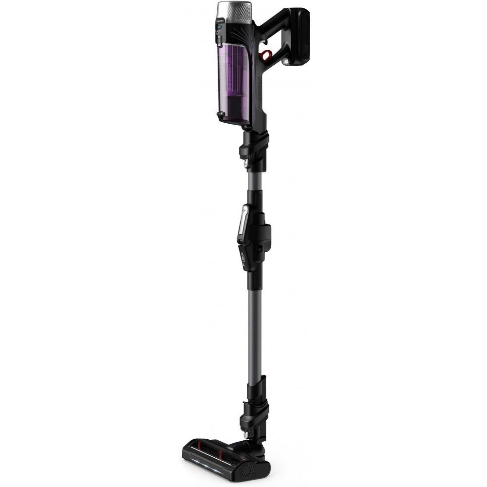 Rowenta Akku-Hand-und Stielstaubsauger RH2038 X-Force Flex 9.60 Allergy Akku-Stielsauger schwarz/​violett, beutellos