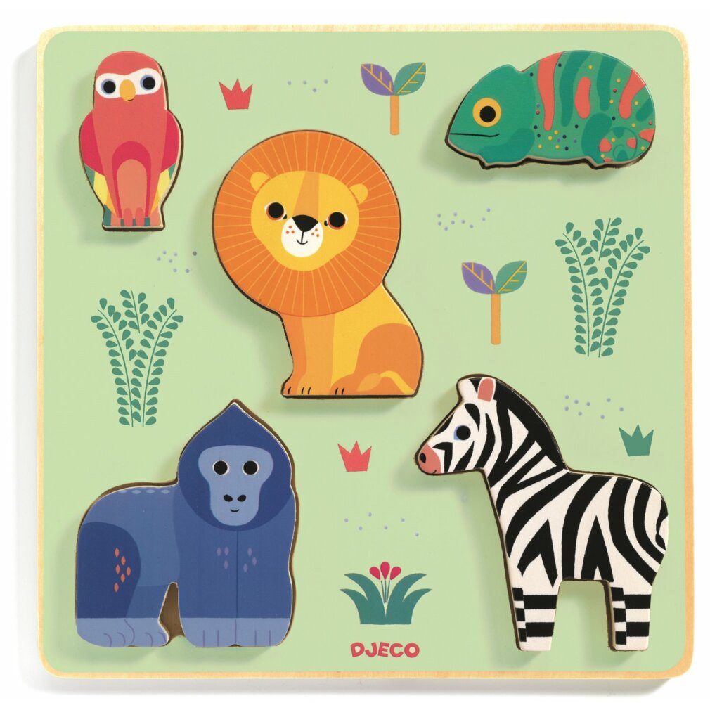 DJECO Spiel Puzzlespiel Safari