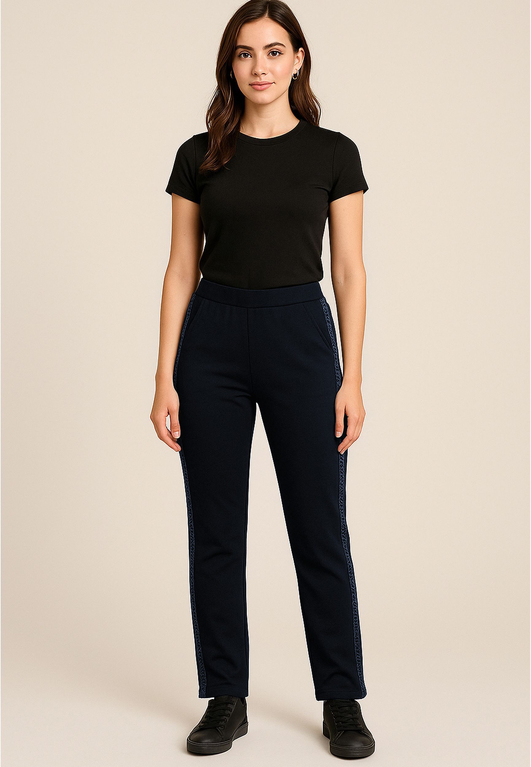 LMC Stoffhose Warme Thermo Pants mit eleganten Flechte Streifen BambooTherm günstig online kaufen