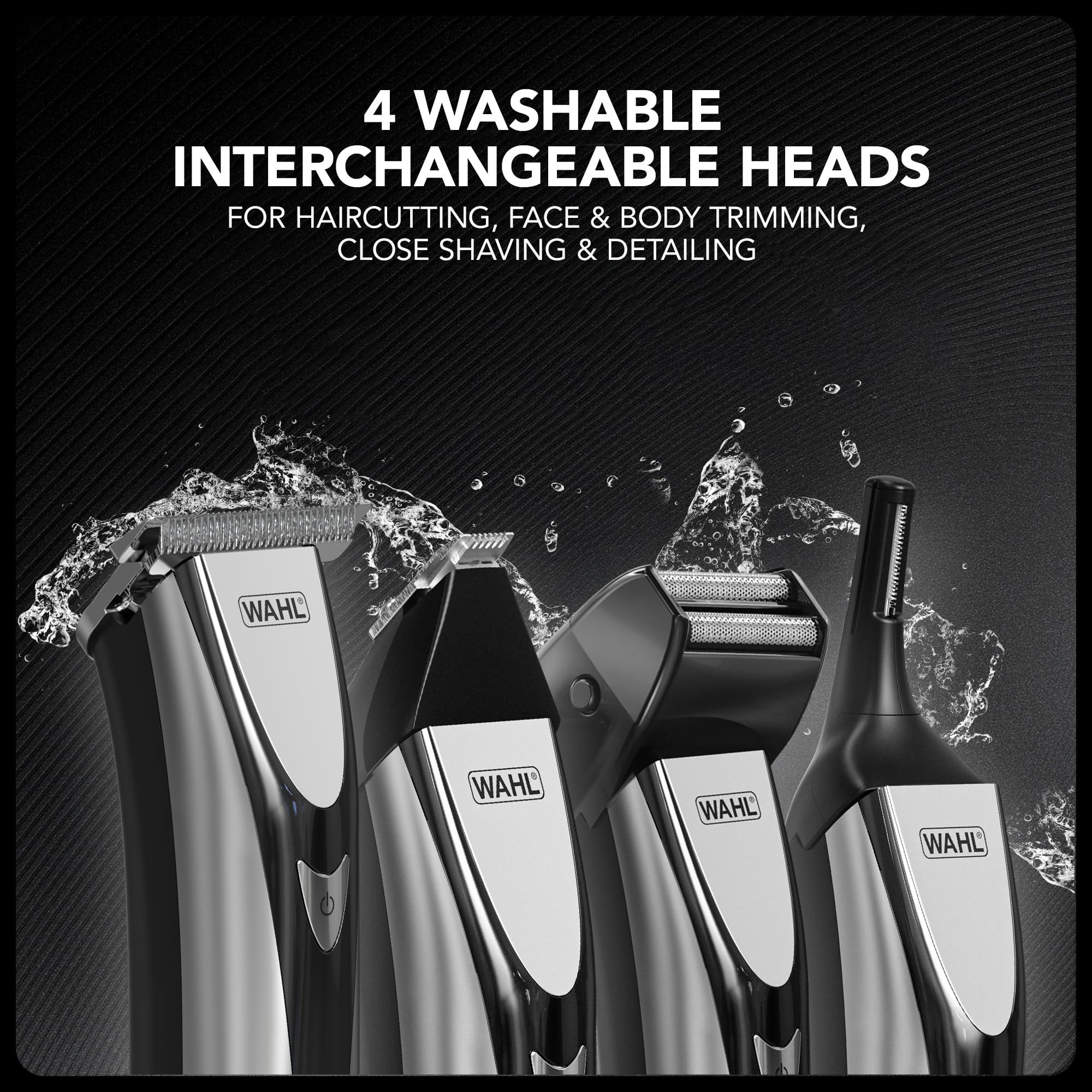 Wahl Haarschneider WAHL 3028050 Elite Groom, Vielseitiger kabelloser Präzisionstrimmer mit Zubehör – Bild 4 von 5