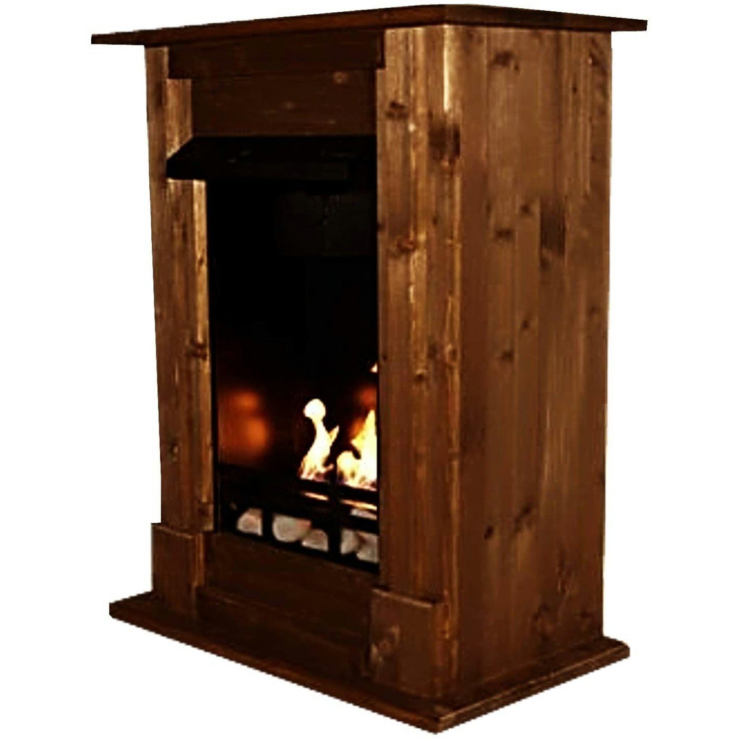 Kaminbau Mierzwa Echtfeuer-Dekokamin Madrid (Deluxe, Brenngel & Bio-Ethanol Kamin inkl. regulierbarem Brenner & Zubehör), Farbwahl, Gelkamin, Ethanolkamin, Kaminofen, Bodenkamin