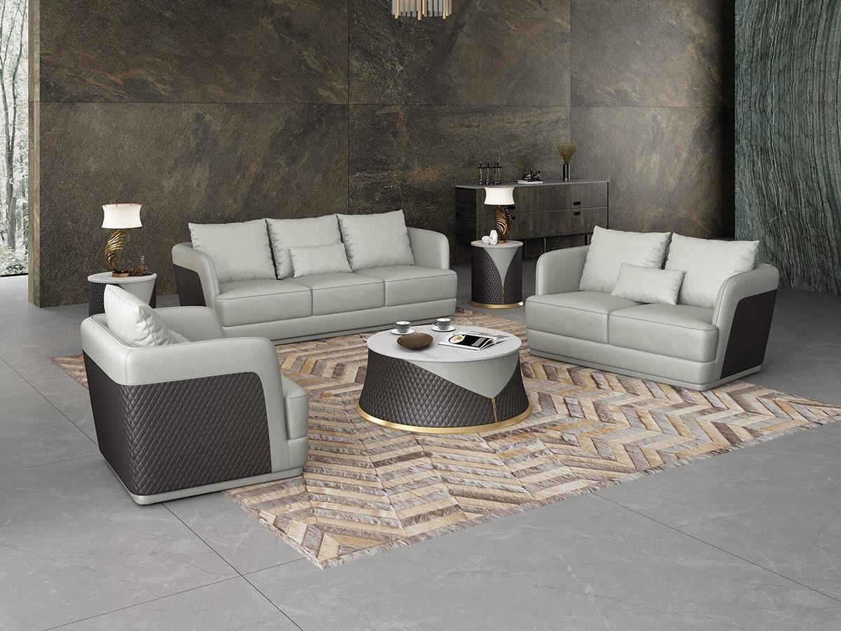 Xlmoebel Sofa Exklusive Designer-Couchgarnitur in elegantem Design, Hergestellt in Europa