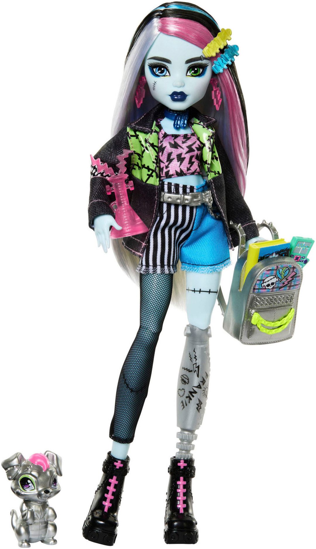 MonsterHigh™ Anziehpuppe Frankie Stein mit Haustier günstig online kaufen