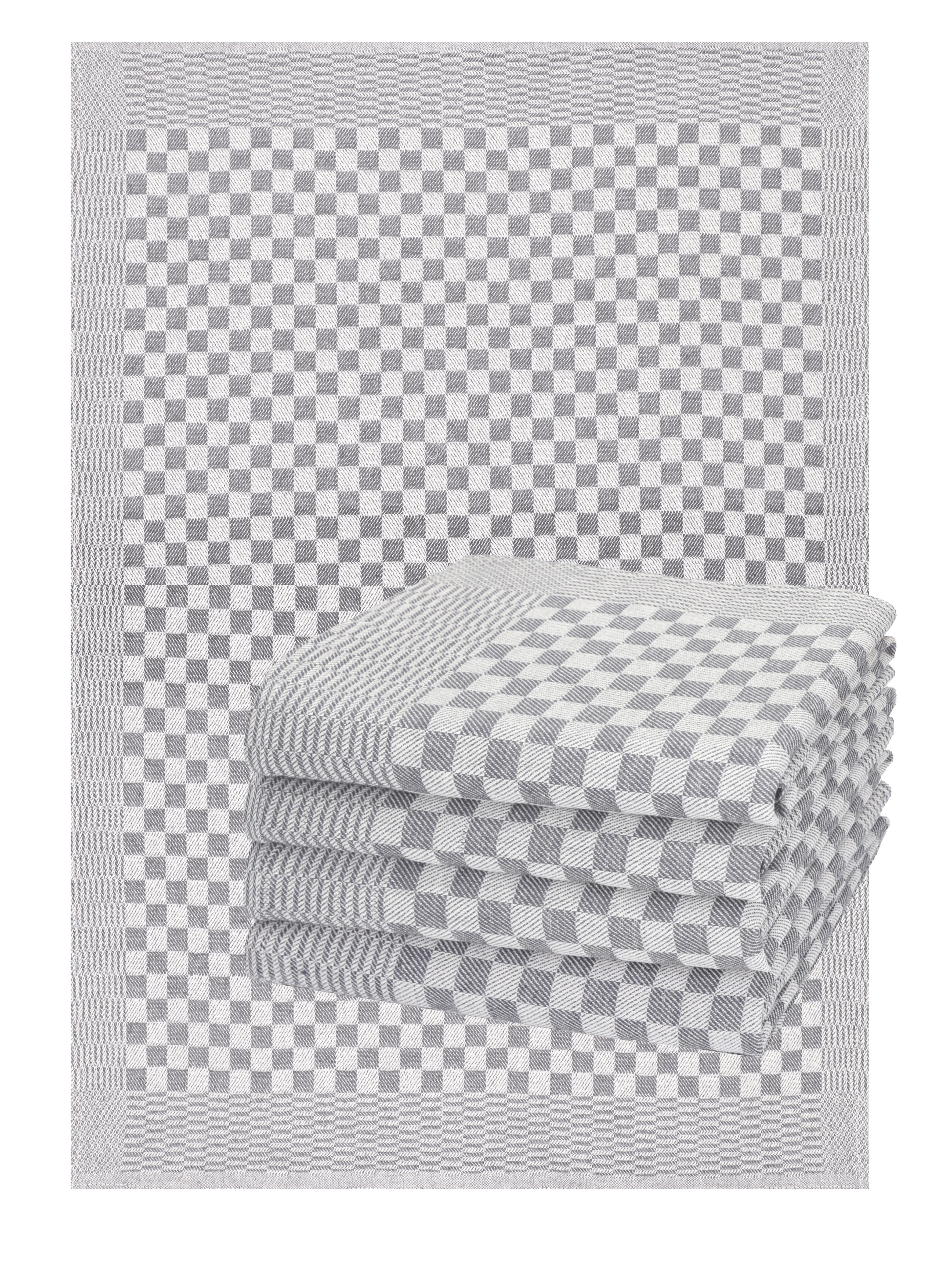 Geschirrtuch 10 tlg. Set 50x100cm Küchentuch Baumwolle Meinor Grubentuch