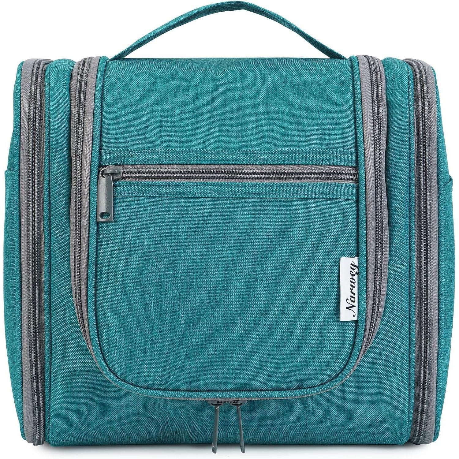 Kulturbeutel Kulturbeutel Groß Damen Herren Kulturtasche Kosmetiktasche Blaugrün L