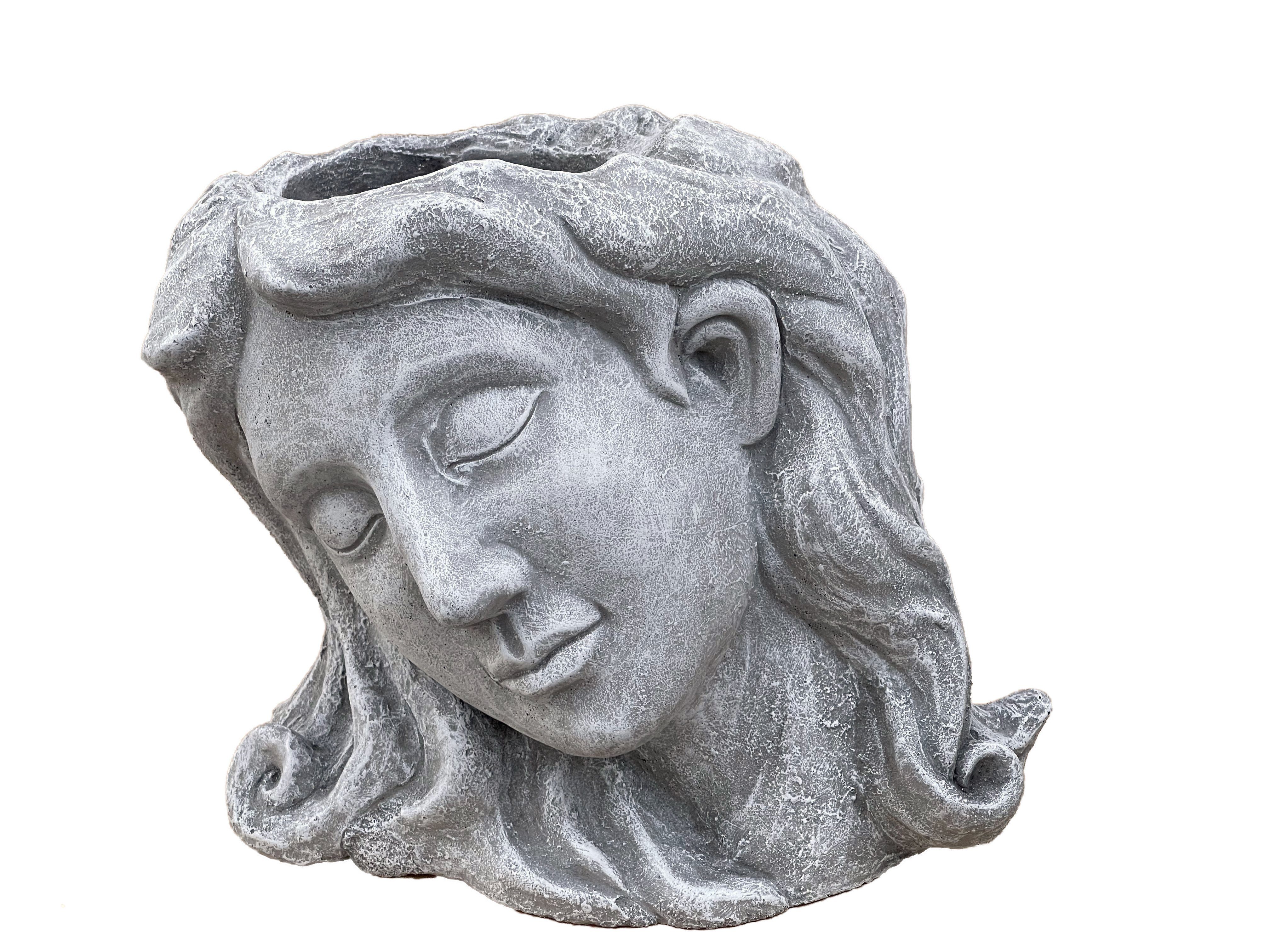 Pflanztopf Gartenfigur frostfest Steinguss and Style Waldfee Stone Skulptur Steinfigur Frau