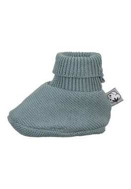 Sterntaler® GOTS Strick-Schuh Outdoorschuh (1-tlg) Baby Strickschuhe 100% Bio-Baumwolle mit Bündchen - Еко-товарer Strickschuh Baby-Schuh für Mädchen und Jungen - Süße Babyschuhe - Stoffschuhe ideal für den Winter