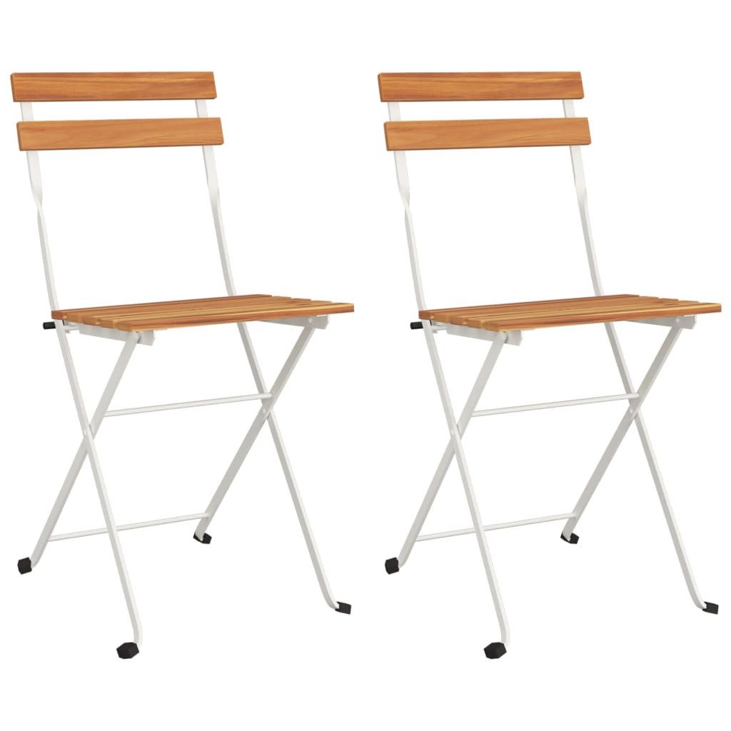 vidaXL Gartenstuhl Bistrostühle 2 Stk. Klappbar günstig online kaufen