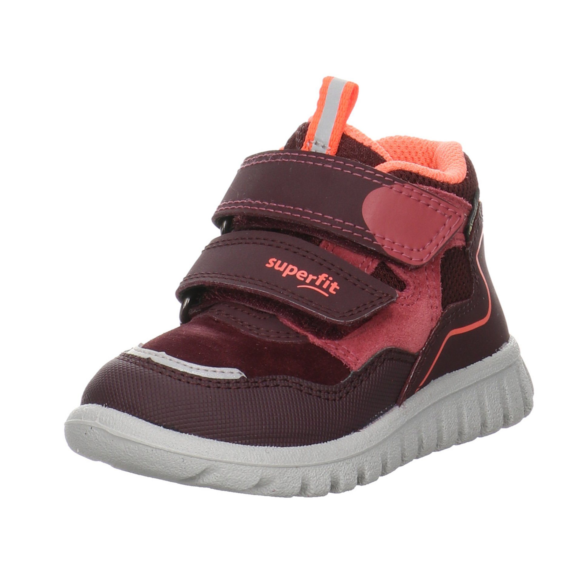 Superfit Sport 7 Mini Klettschuh Leder-/Textilkombination Klettschuh Leder-/Textilkombination rot+lila sonst Kombi