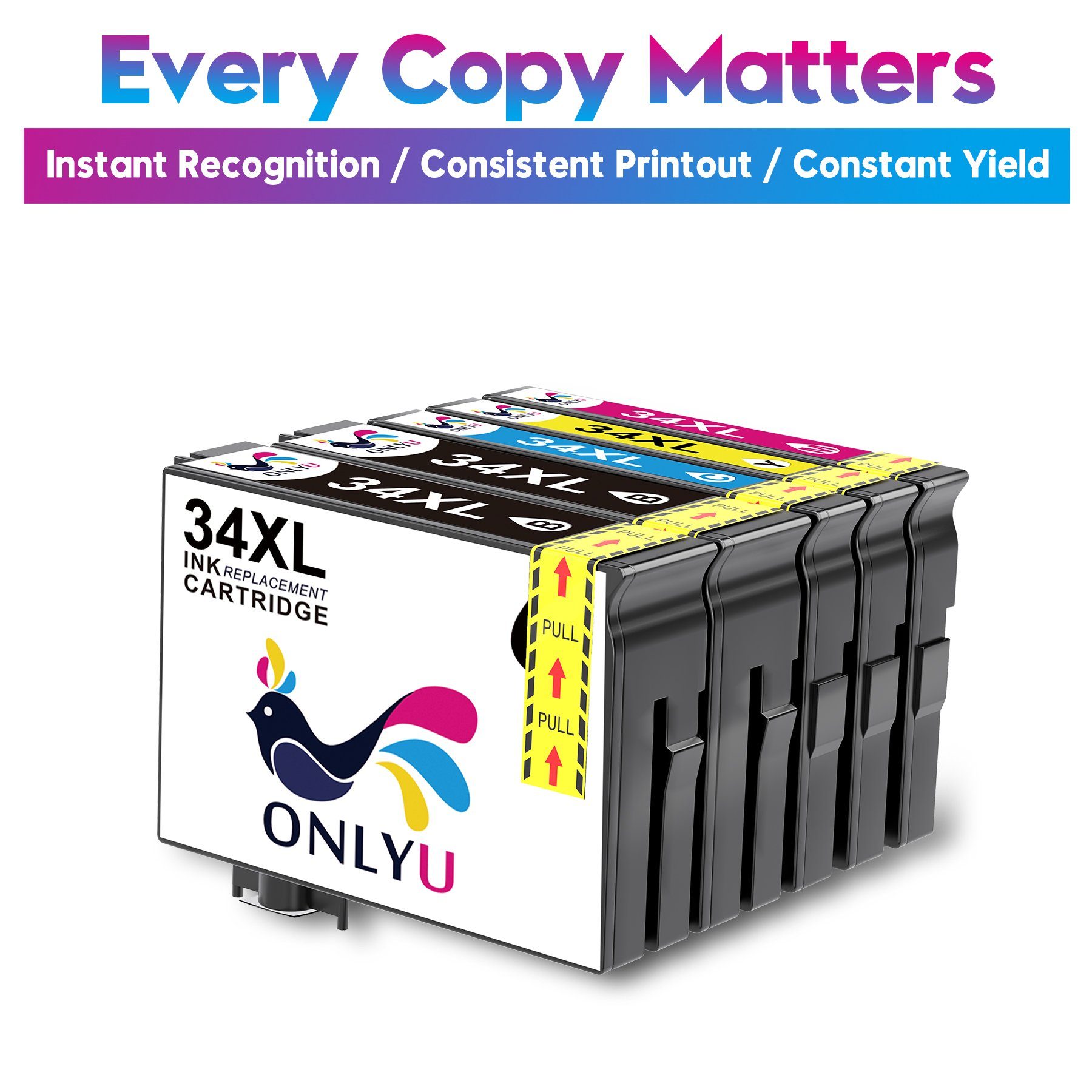 ONLYU WF3720 WF-3725 WF-3720 34 34XL EPSON XL DWF Tintenpatrone für Pro