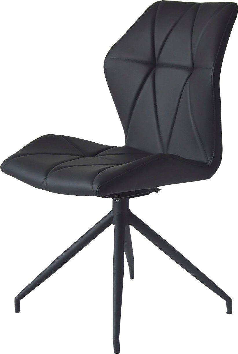byLIVING Esszimmerstuhl Imke (Set, 2 St), 2er-Set, gemütlicher Esszimmerstuhl mit Steppung, 360 Grad drehbar – Bild 4 von 5