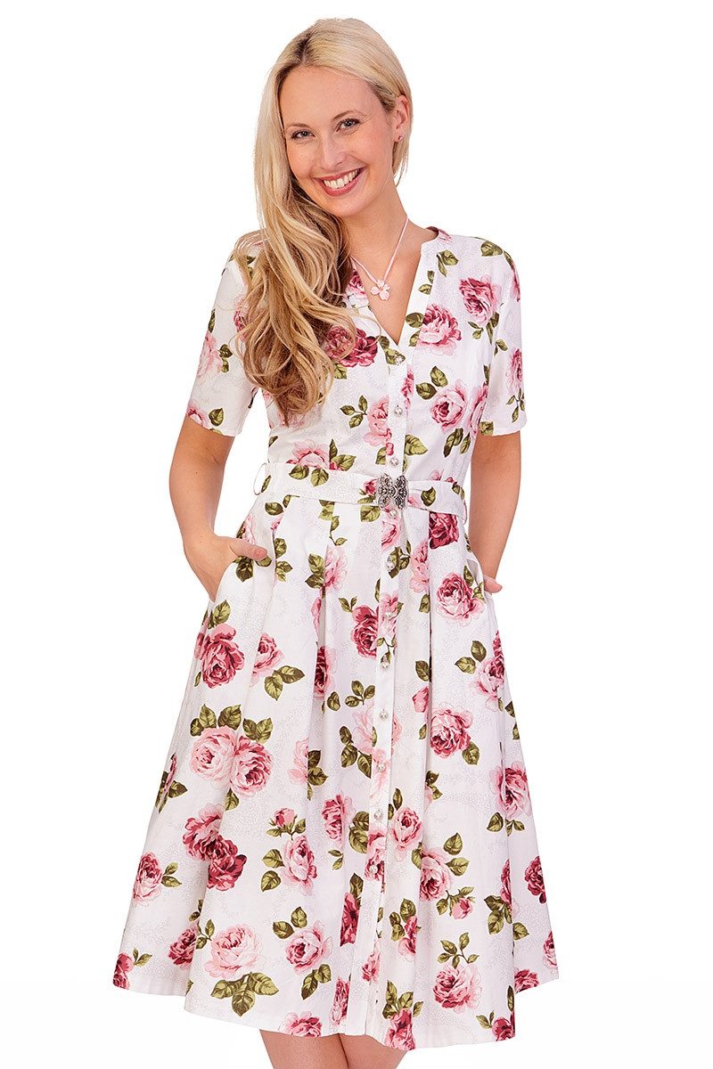Berwin & Wolff Trachtenkleid Sommerkleid - JALINA - weiß/geblümt