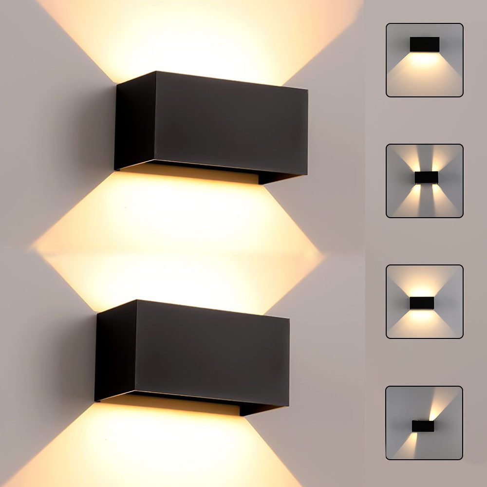 oyajia Wandleuchte Modern Quader LED Wandlampe günstig online kaufen
